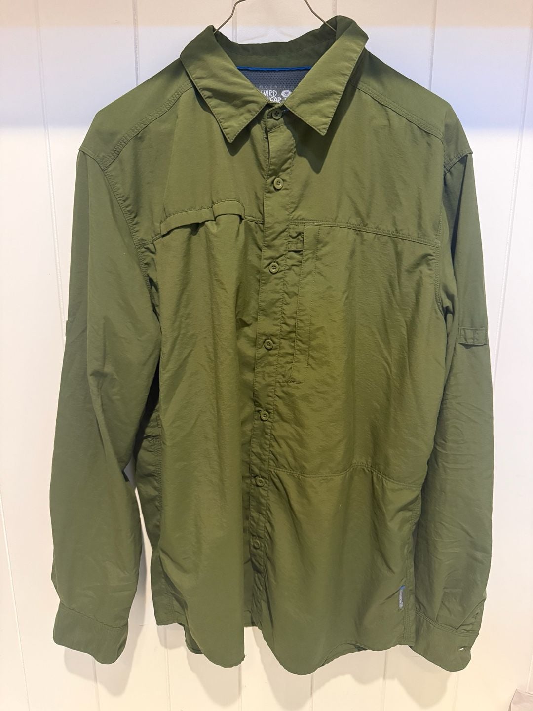 Mountain Hardwear Long Sleeve Hiking Shirt Size M Green 2