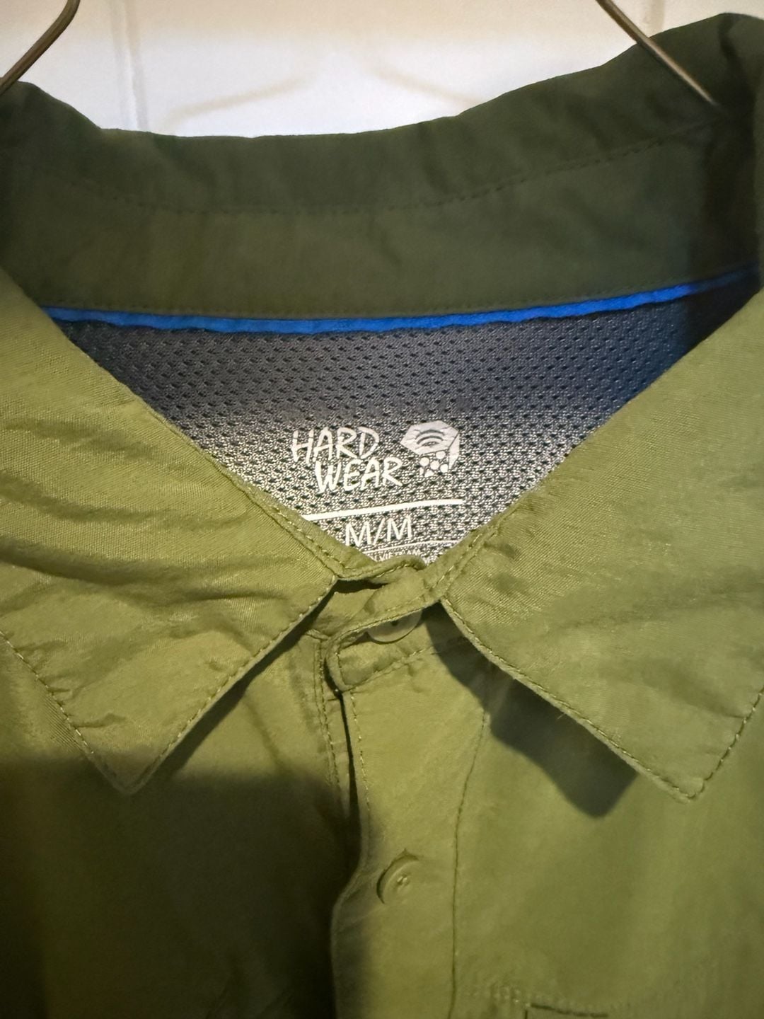 Mountain Hardwear Long Sleeve Hiking Shirt Size M Green 4