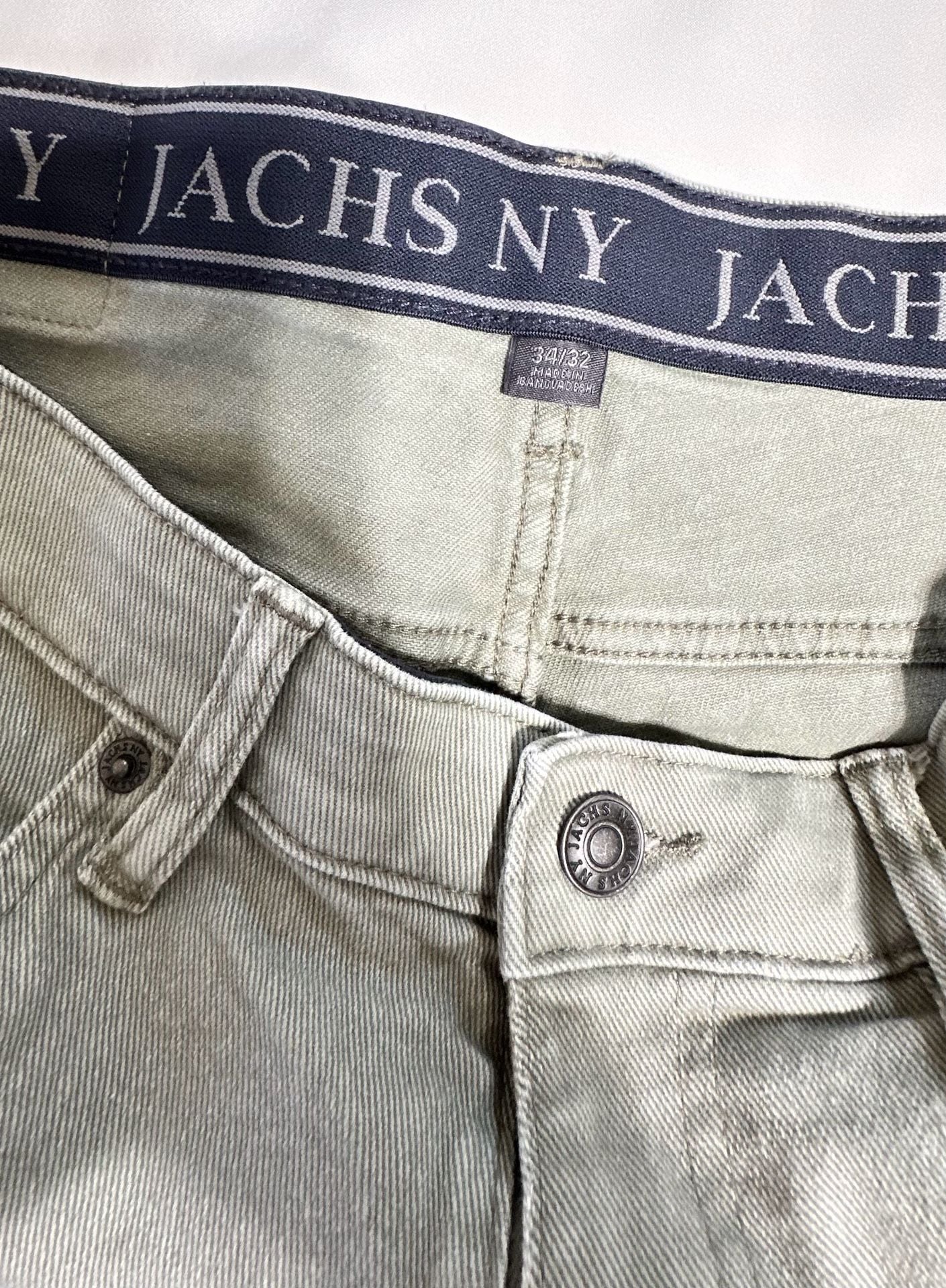 Jachs NY Slim Jeans Size 32x30 Green Denim Pants 4