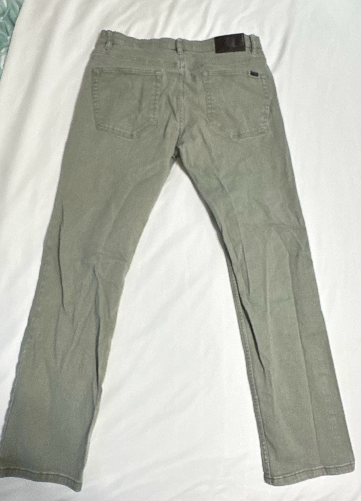 Jachs NY Slim Jeans Size 32x30 Green Denim Pants 6
