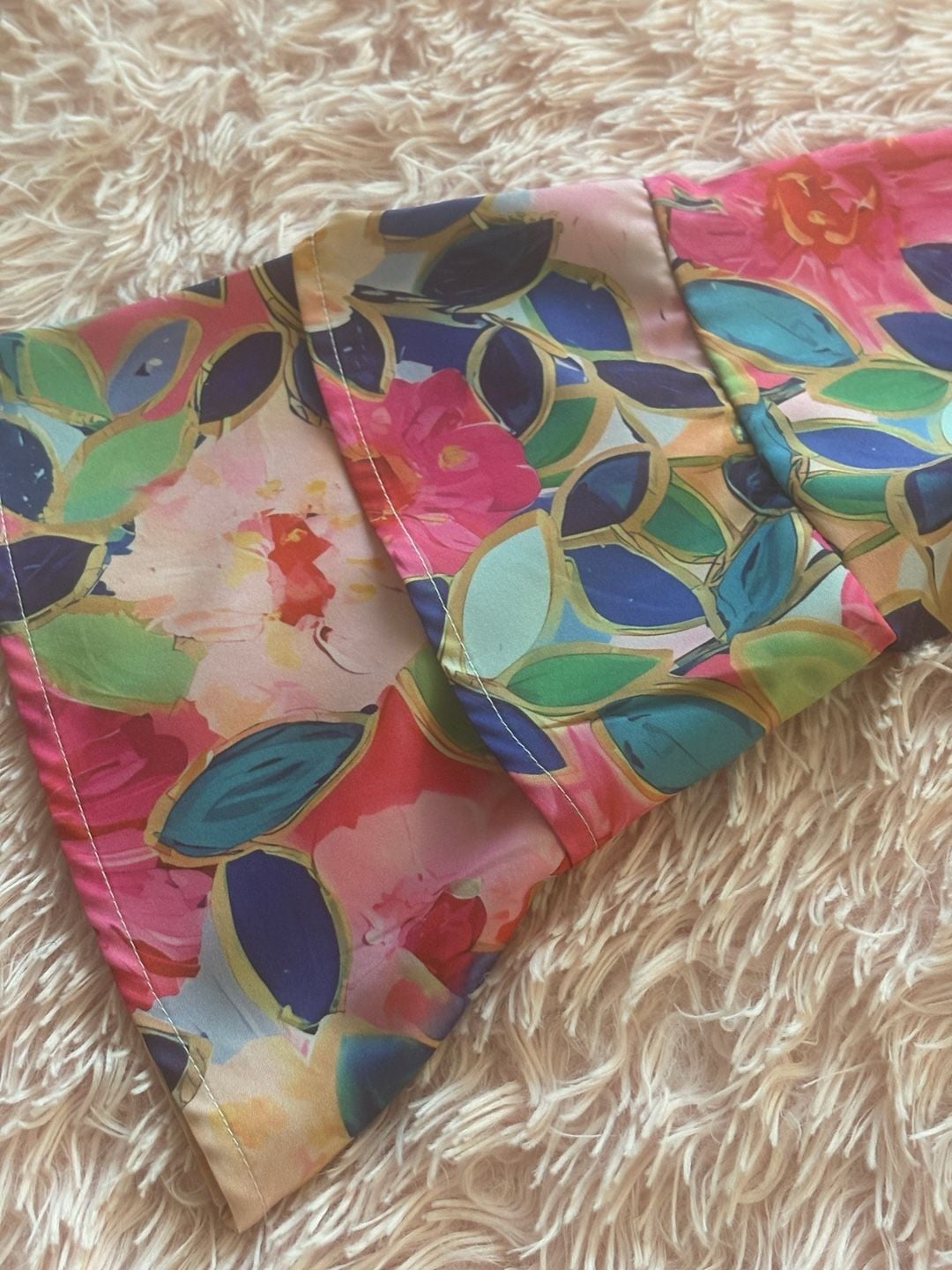 Unbranded Floral Bell Sleeve Dress Size M Multicolor Polyester 5