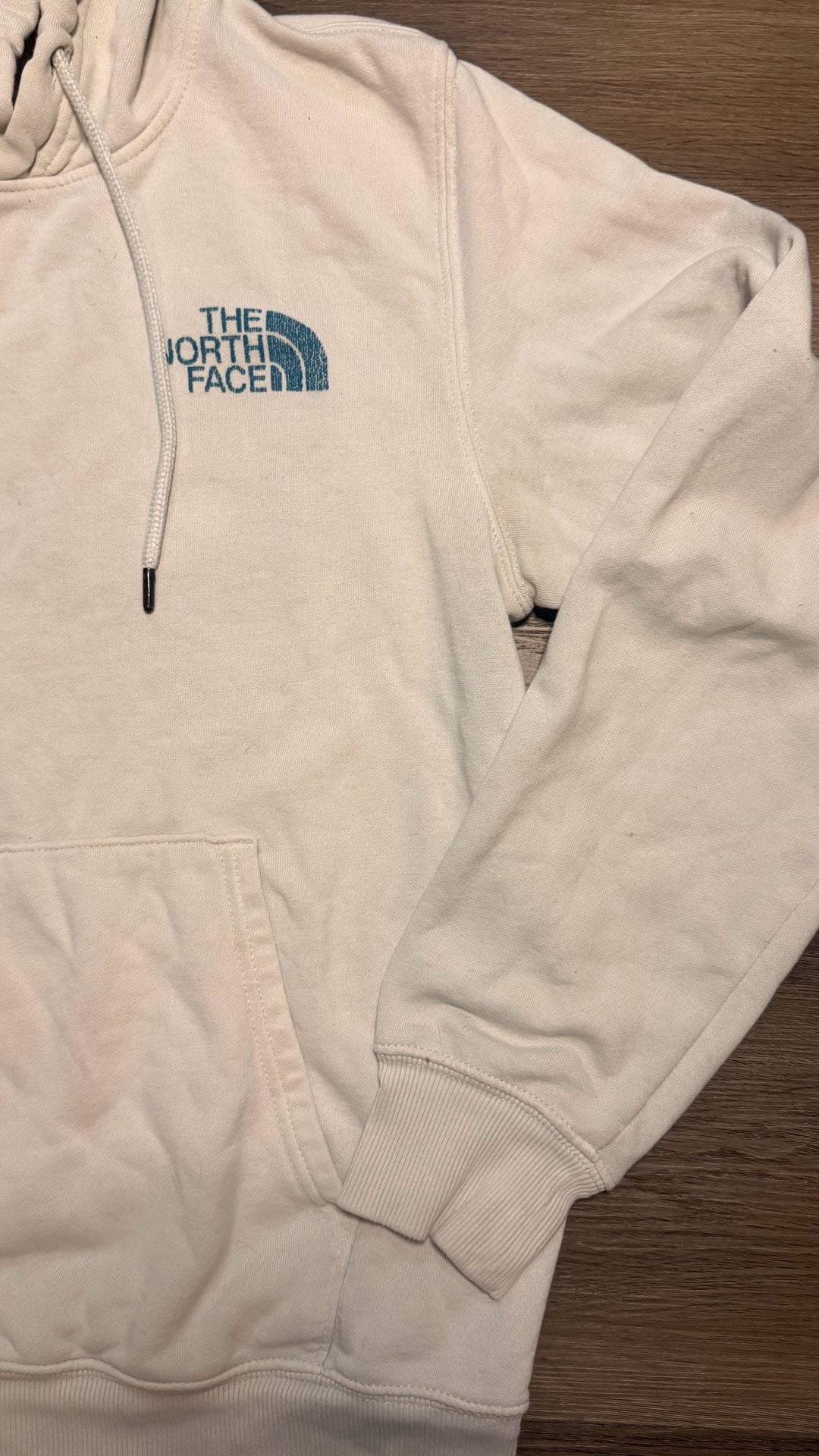 The North Face Graphic Hoodie Size S Off-White Never Stop Exploring 3