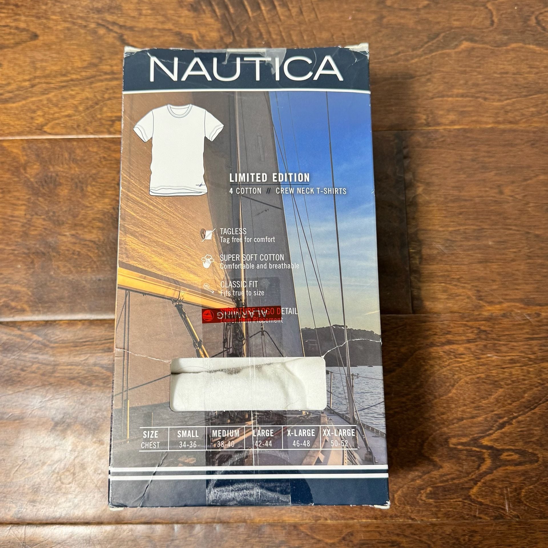 Nautica Limited Edition 4-Pack Crew Neck T-Shirts Size XXL White 2