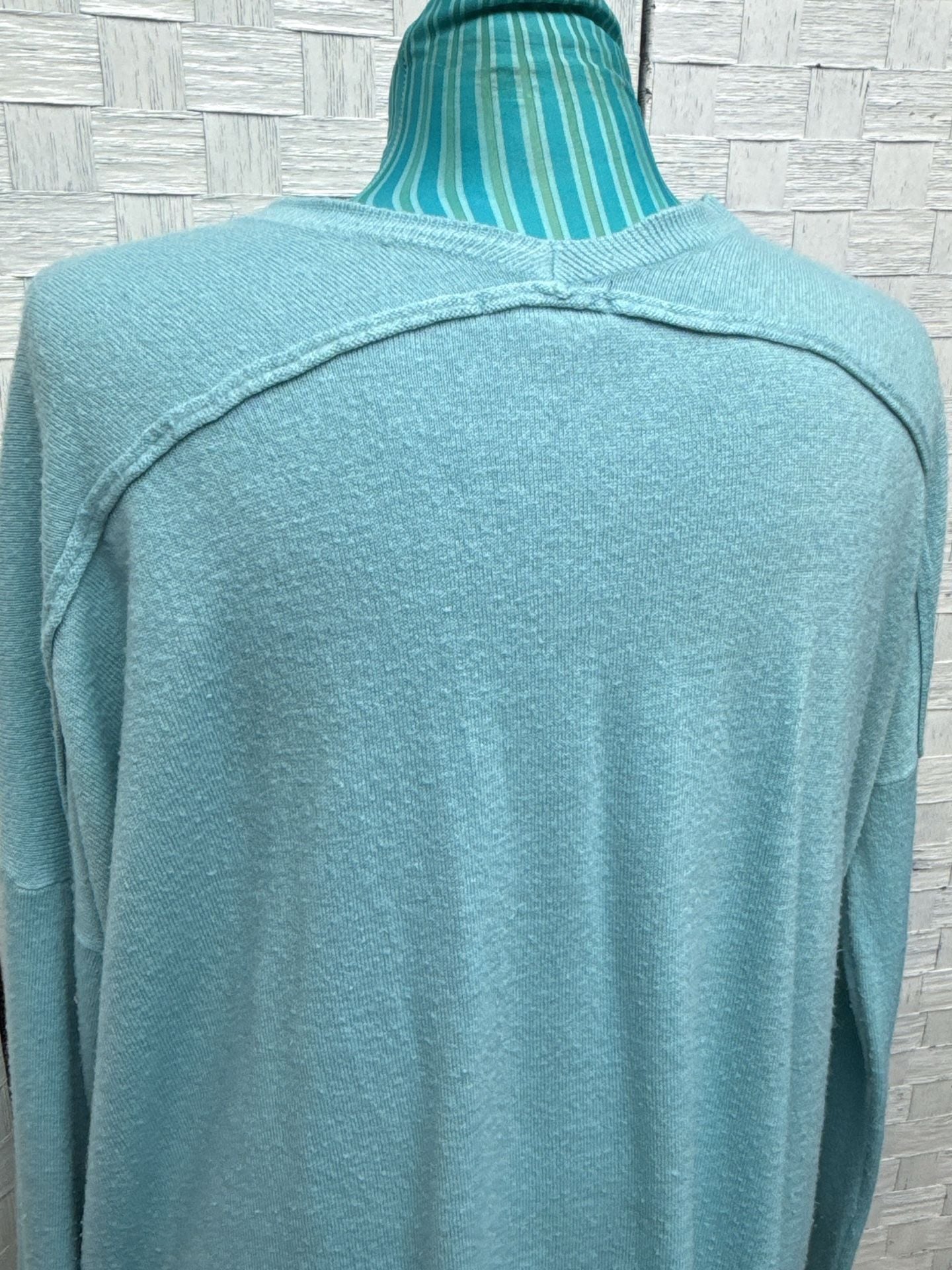 Staccato V-Neck Sweater Size L Blue Lightweight Long Sleeve 4