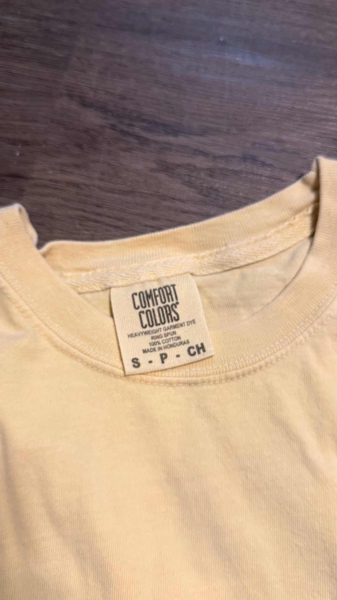 Comfort Colors Sea Dog T-Shirt Size S Yellow Graphic 7