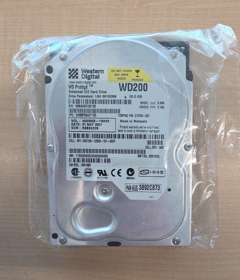 Western Digital Protége WD200 20GB IDE 3.5 Hard Drive Not Tested 506 1