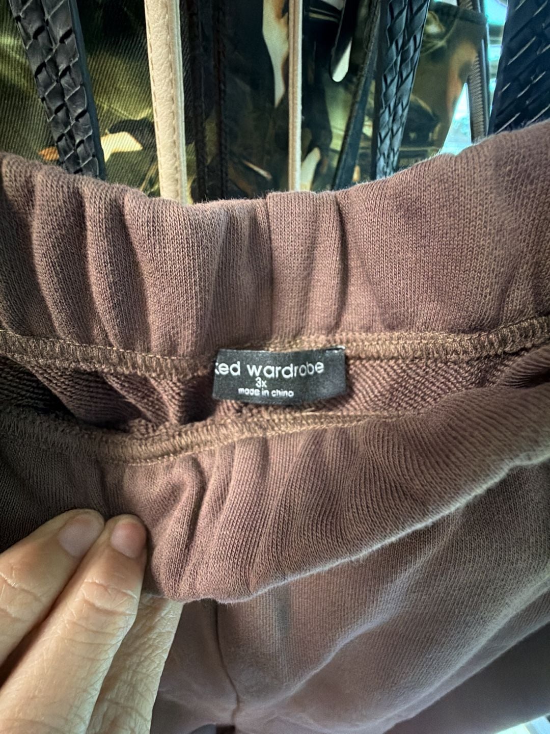 Naked Wardrobe Sweatpants Size 3X Brown 3