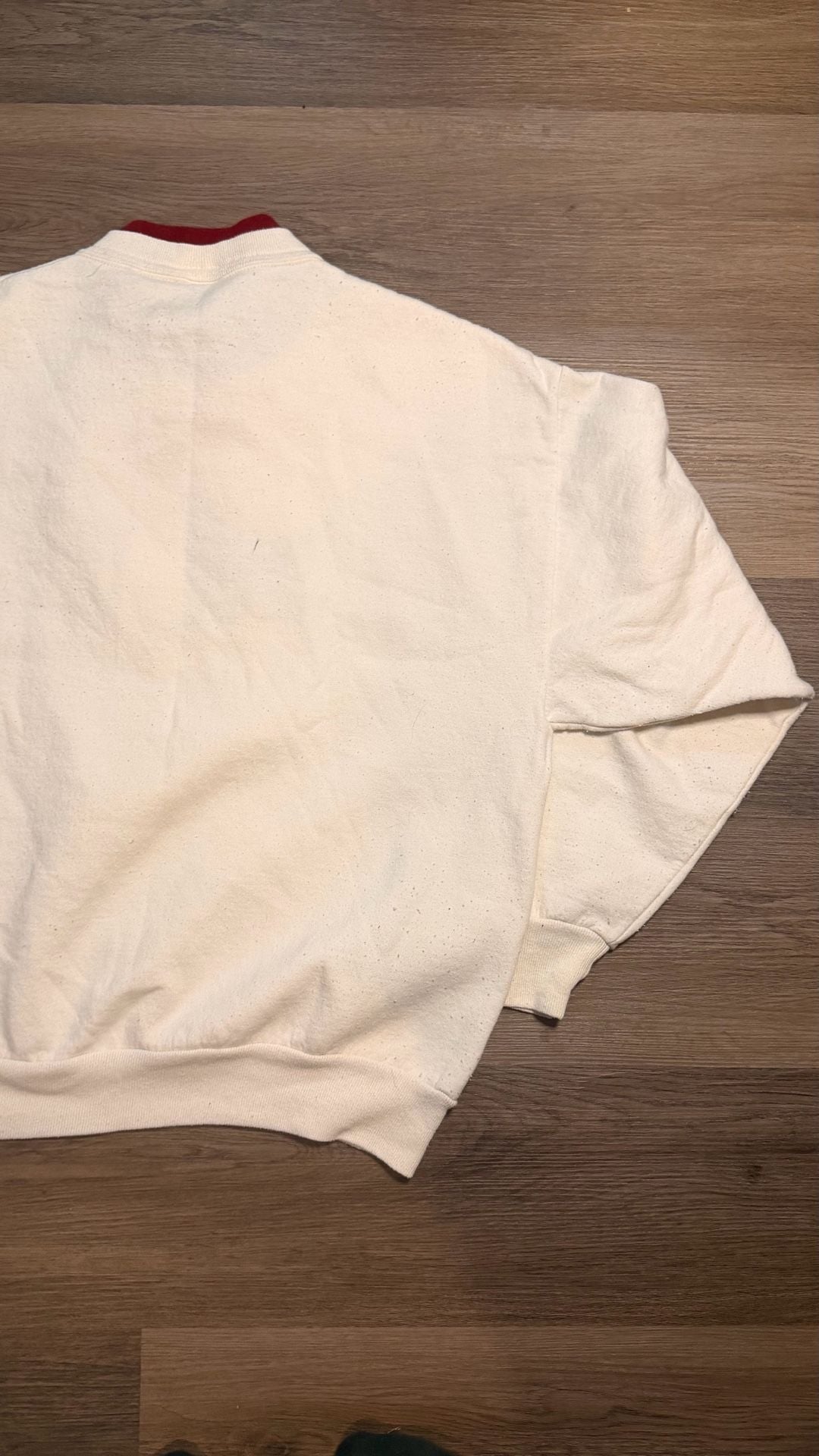 Top Stitch by Morning Sun Embroidered Grandma Bear Sweatshirt Cream 8