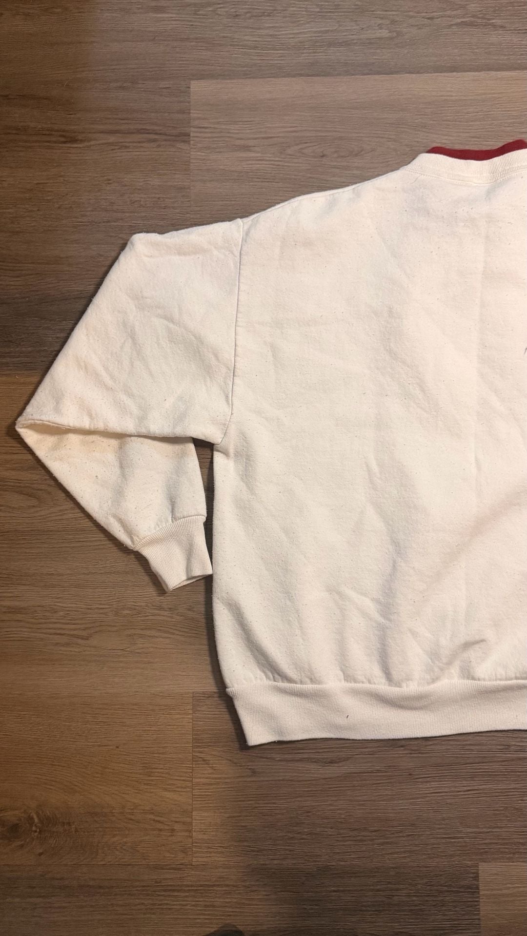 Top Stitch by Morning Sun Embroidered Grandma Bear Sweatshirt Cream 9