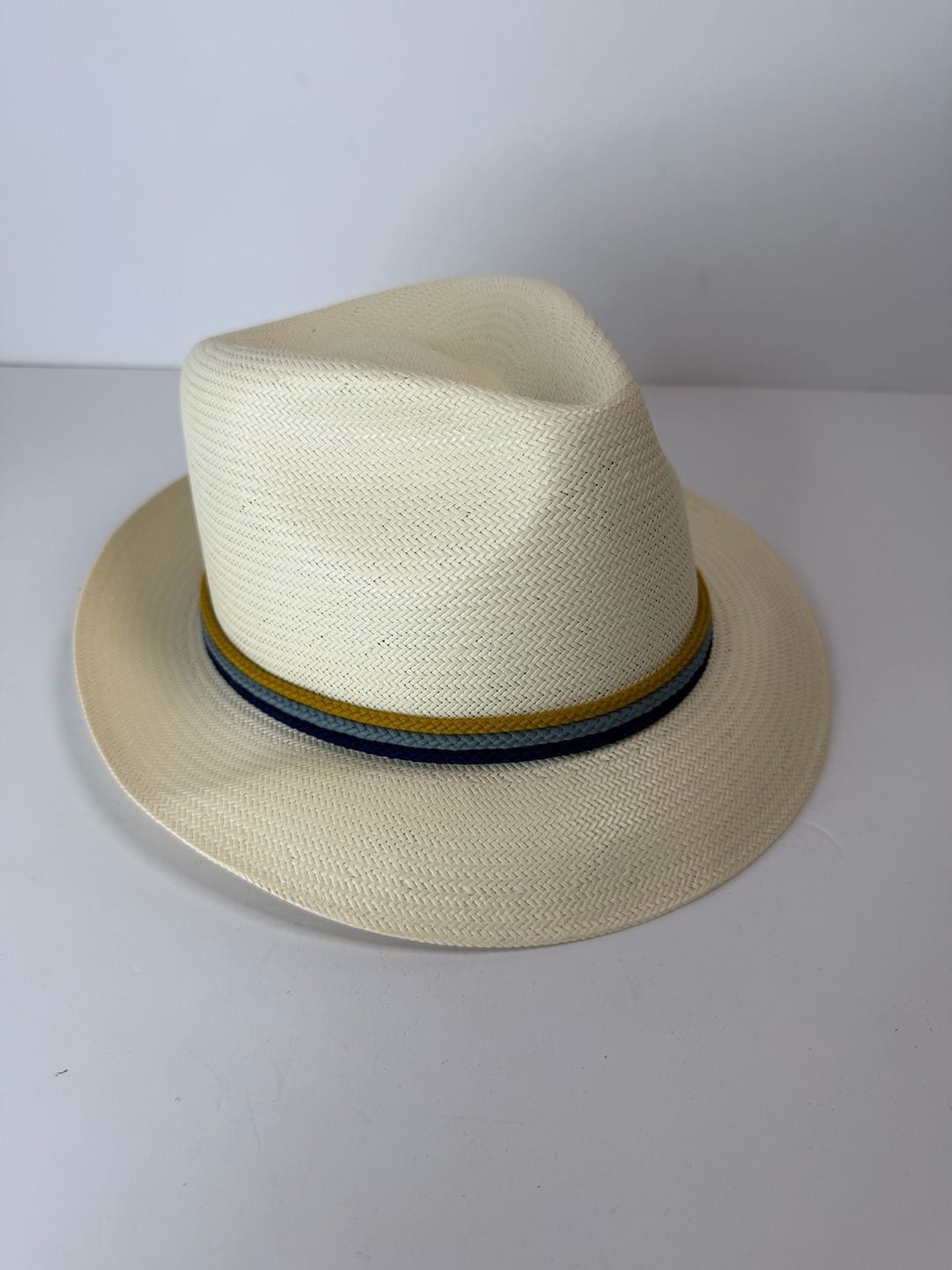 Stetson Straw Fedora Hat Size 7 1/8 Made In USA 2