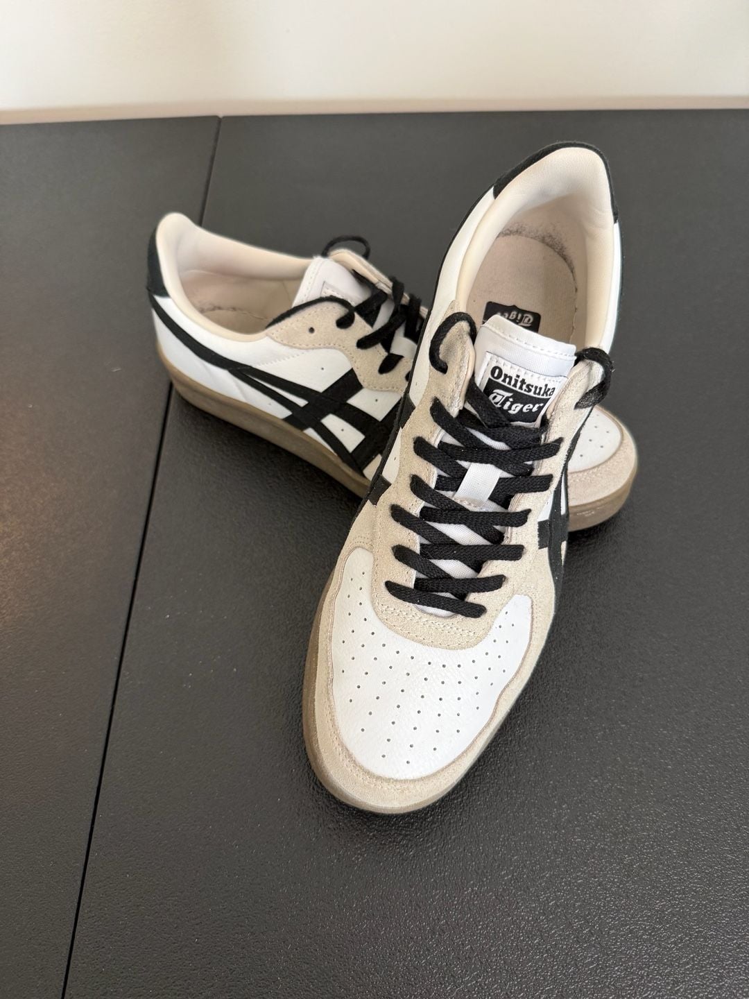 Onitsuka Tiger GSM Cream Black Sneakers 8.5 2