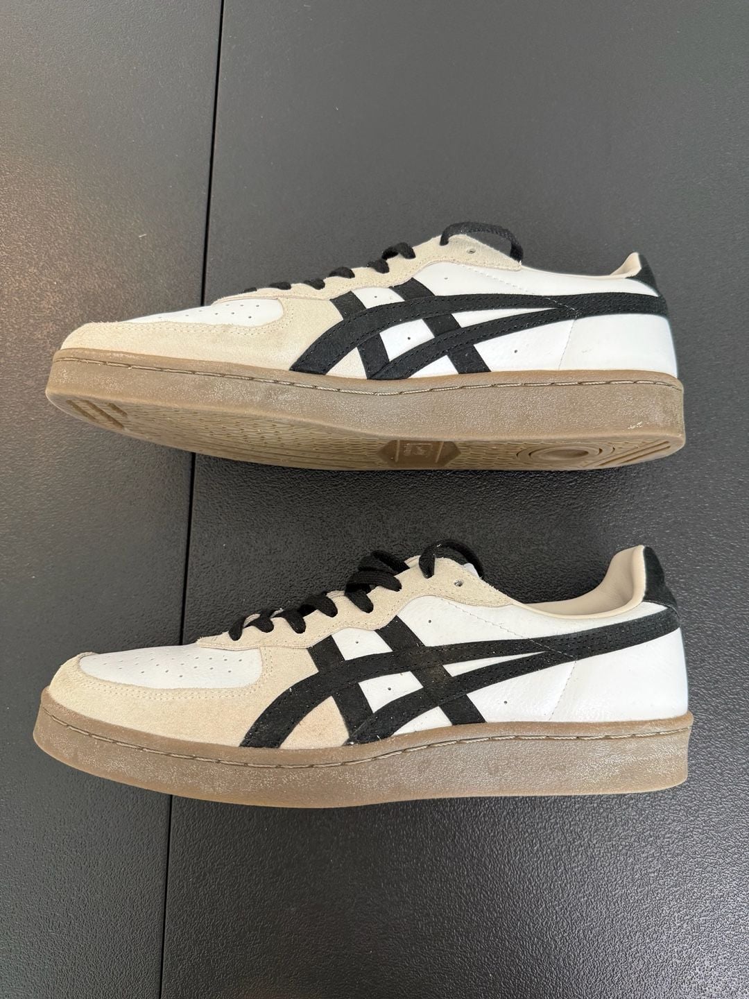Onitsuka Tiger GSM Cream Black Sneakers 8.5 6
