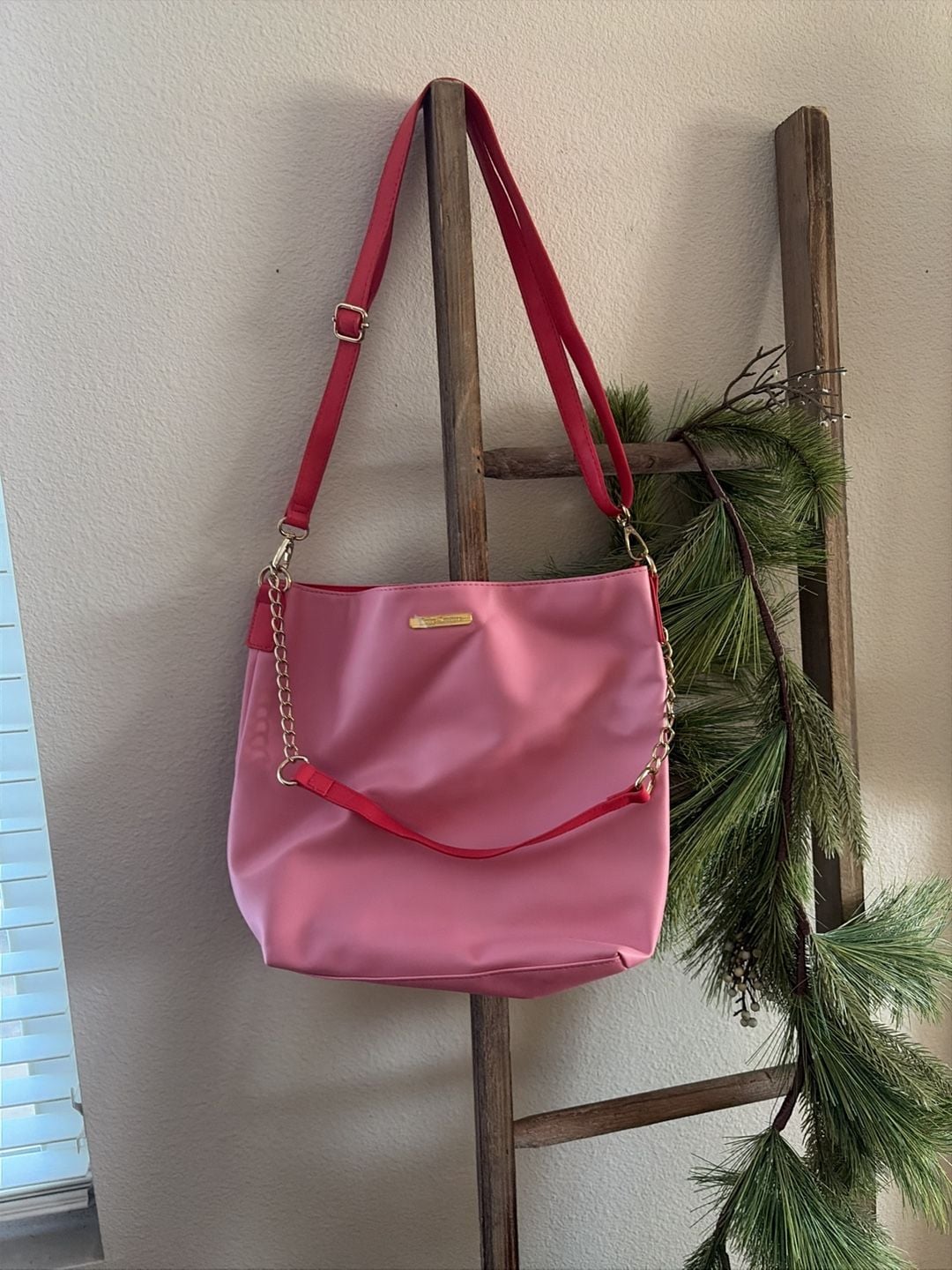 Juicy Couture Pink and Red Crossbody Shoulder Bag 2