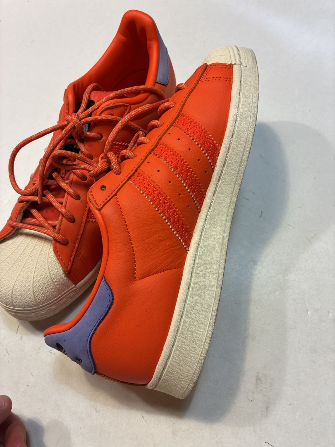 Adidas Superstar 82 Great Outdoors Orange Purple Sneakers Shoes 6