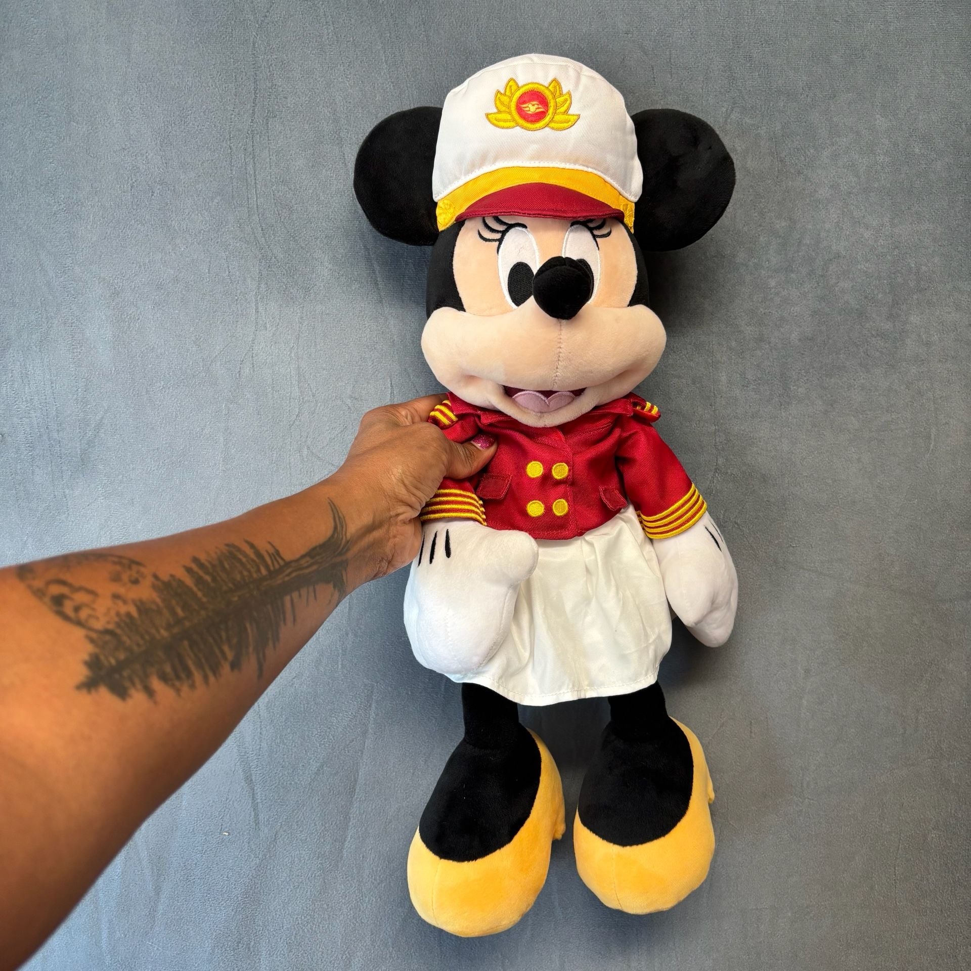 Disney Cruise Line Minnie Mouse Captain Plush Doll Stuffed Animal 1
