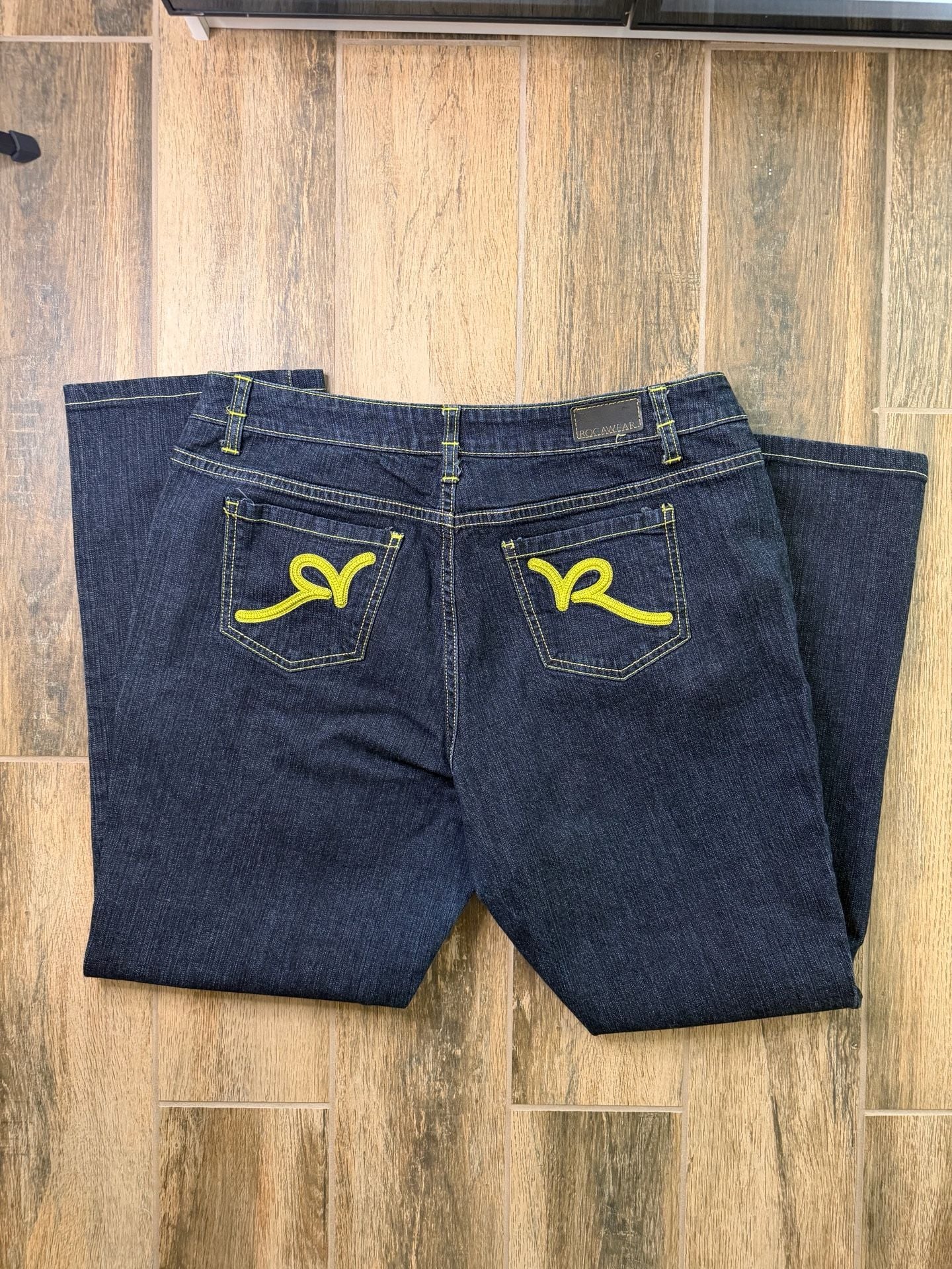 Rocawear Simone Straight Leg Jeans Size 18 Dark Wash Denim 3