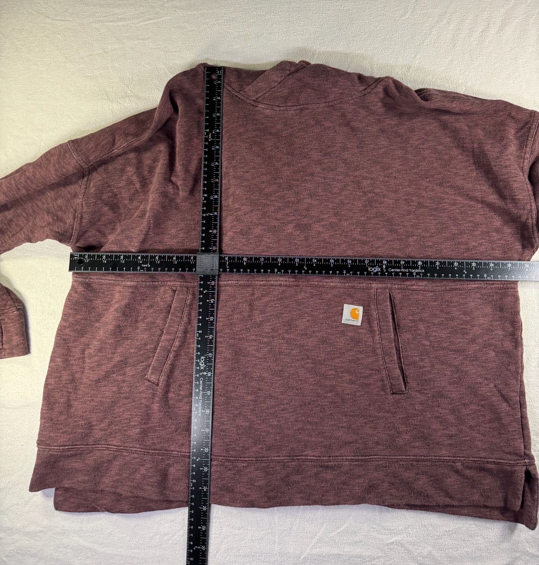 Carhartt Relaxed Fit Pullover Hoodie Size 2X (20W/22W) Plum Purple 5