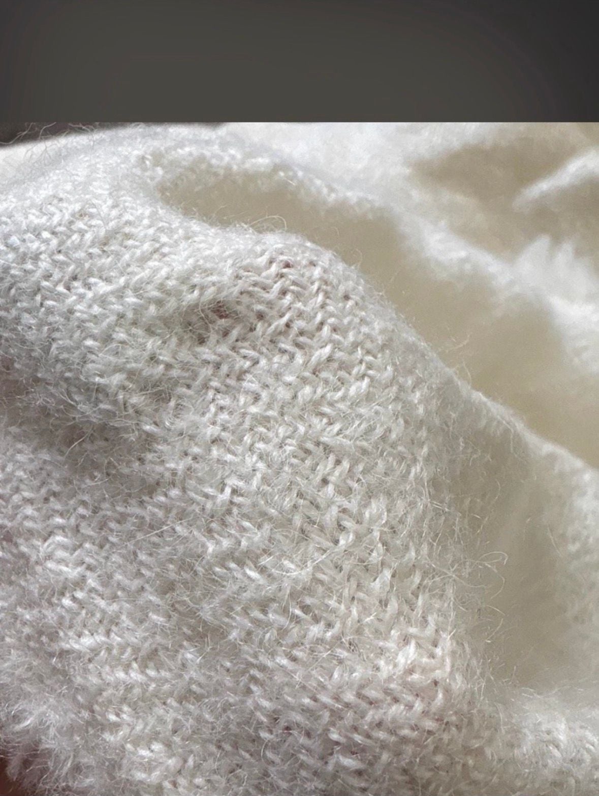 Alicia Adams Alpaca Throw Blanket 100% Baby Alpaca Ivory Fringe 2