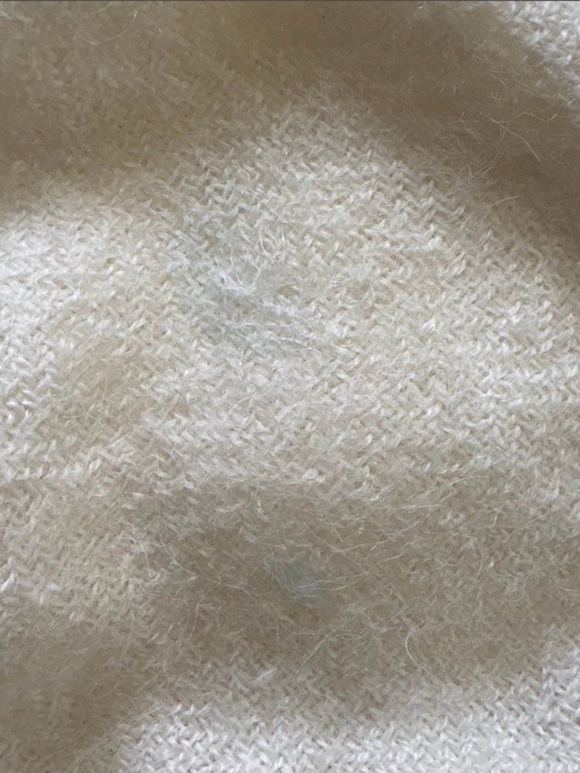 Alicia Adams Alpaca Throw Blanket 100% Baby Alpaca Ivory Fringe 3