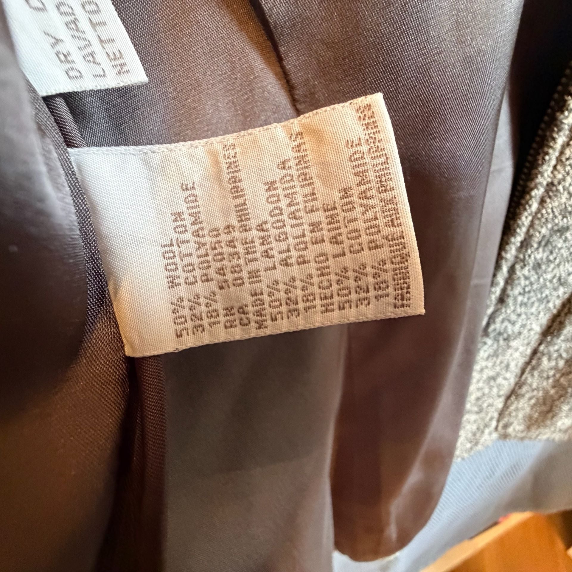 Jones New York Wool Blend Jacket Size 6 Gray Tweed Full Zip 6