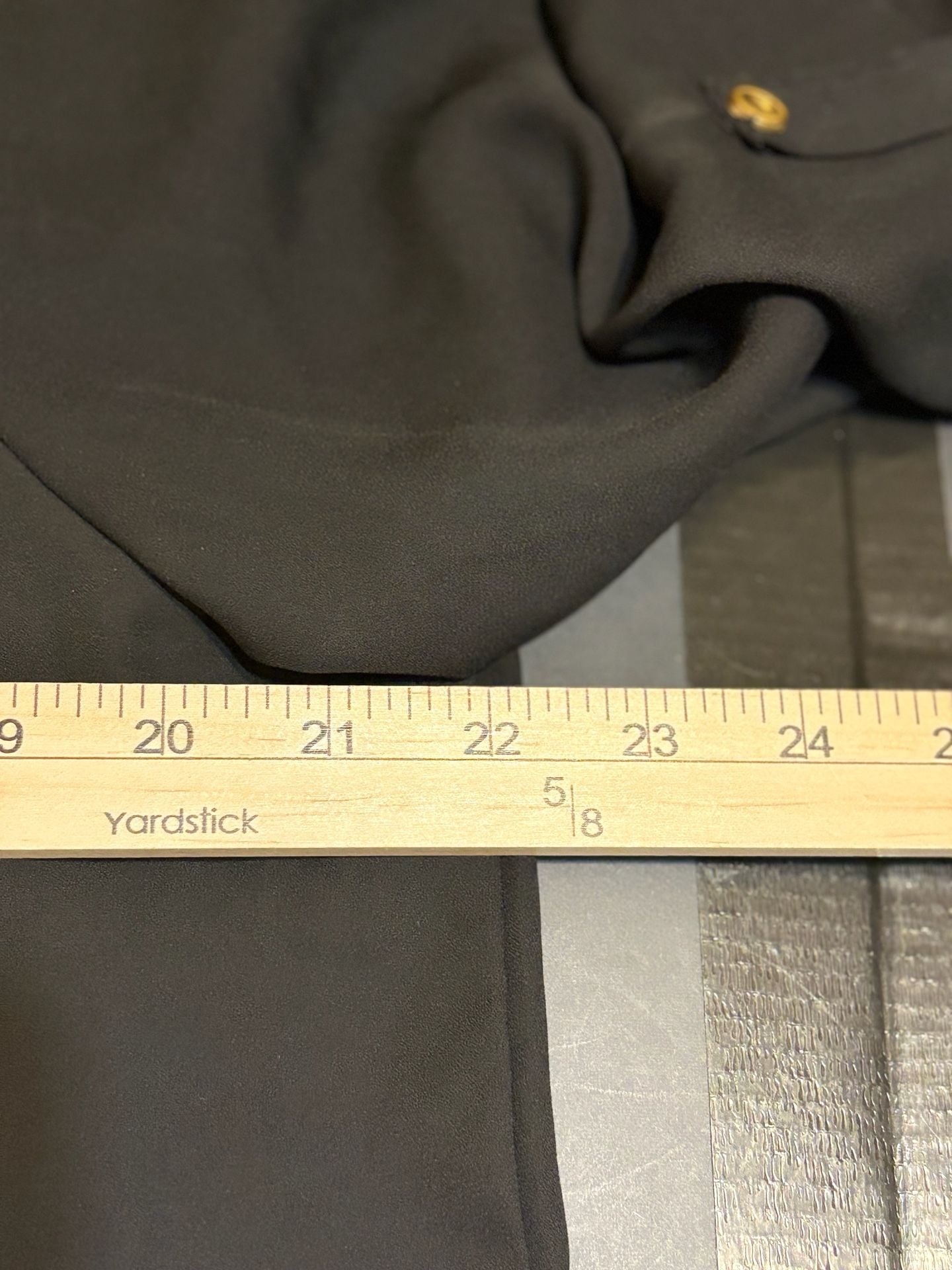 Coco & Main Blouse Size XL Black Pleated 3/4 Roll Tab Sleeve Tunic 6