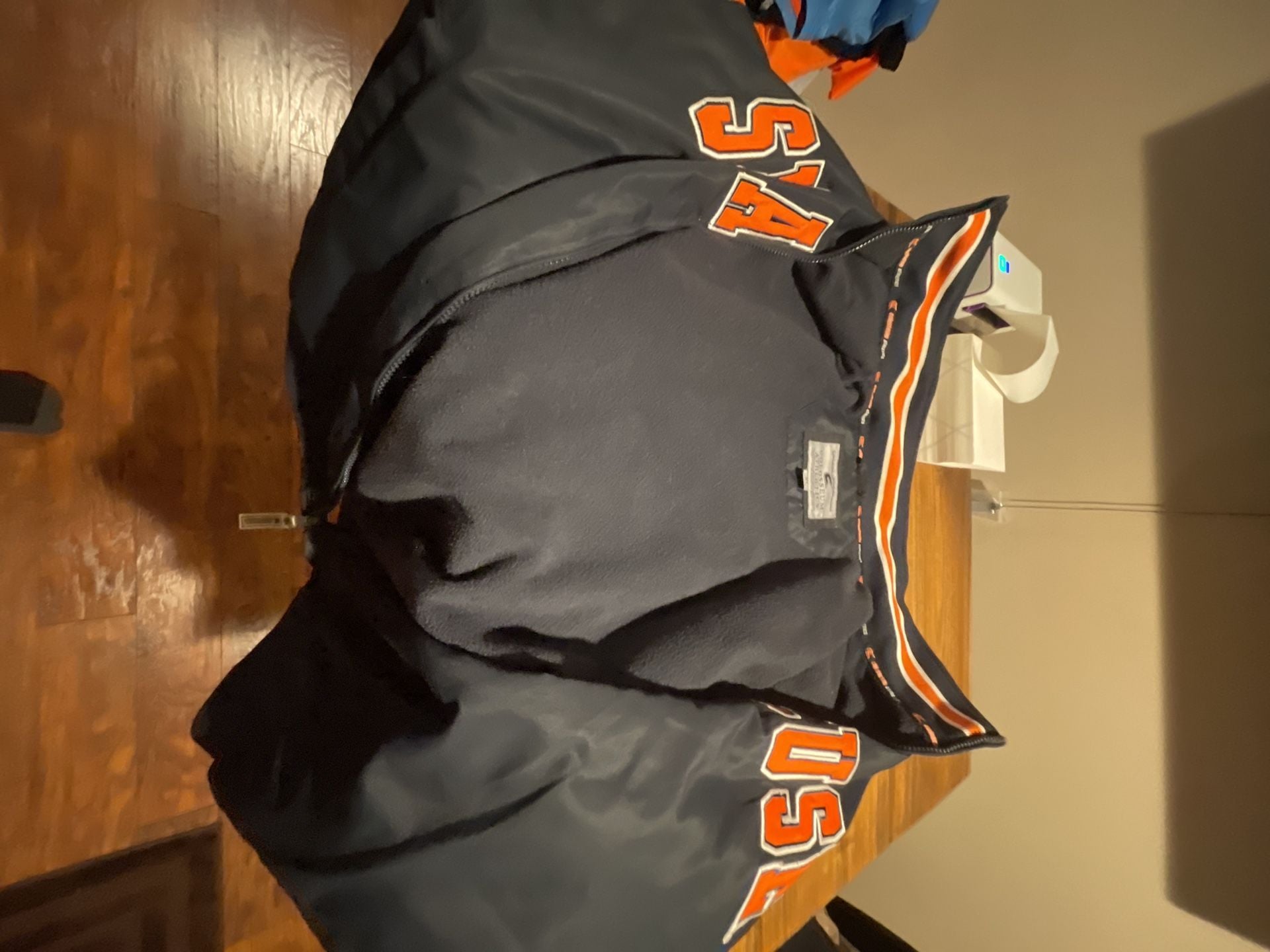 Colosseum Syracuse Jacket Size XL Blue Orange Full Zip 8