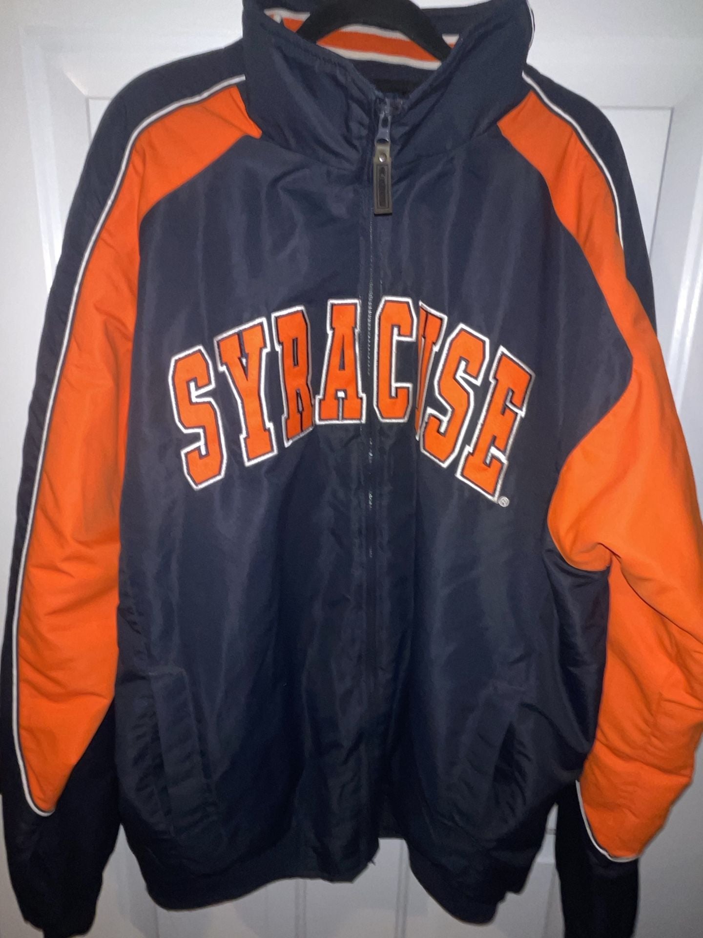 Colosseum Syracuse Jacket Size XL Blue Orange Full Zip 4
