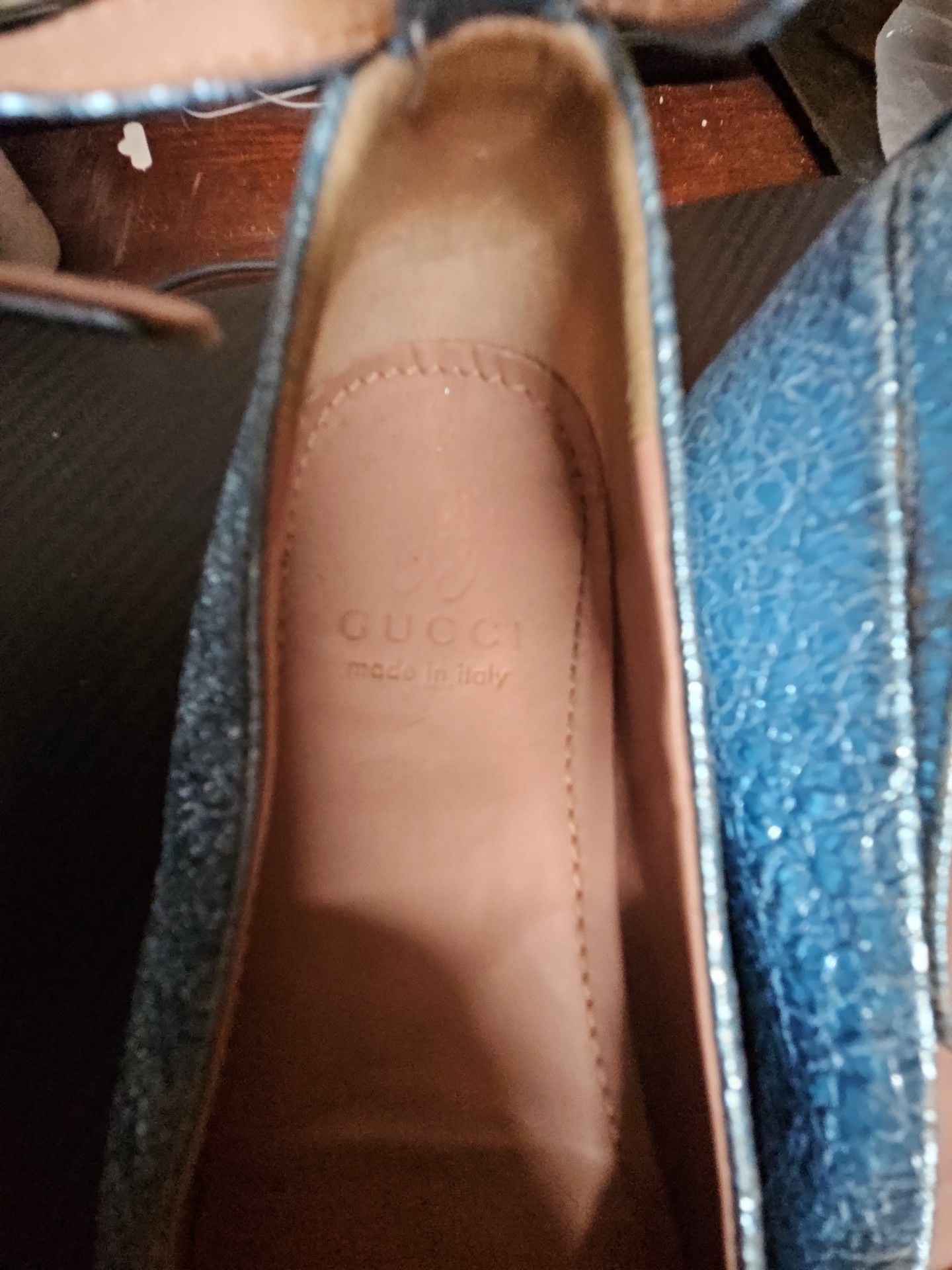 Gucci Kids Glitter Mary Jane Shoes Size 30 3
