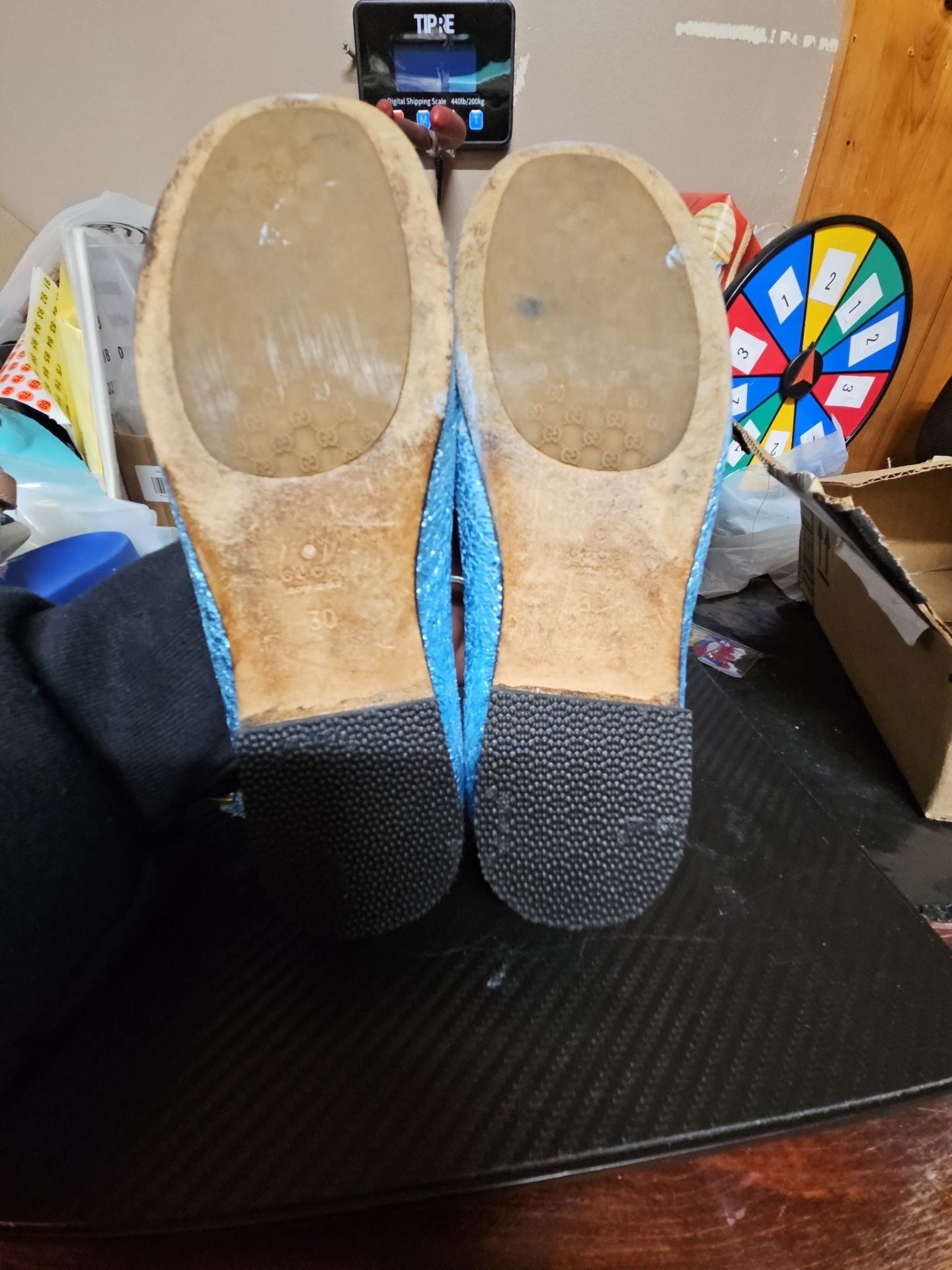 Gucci Kids Glitter Mary Jane Shoes Size 30 4