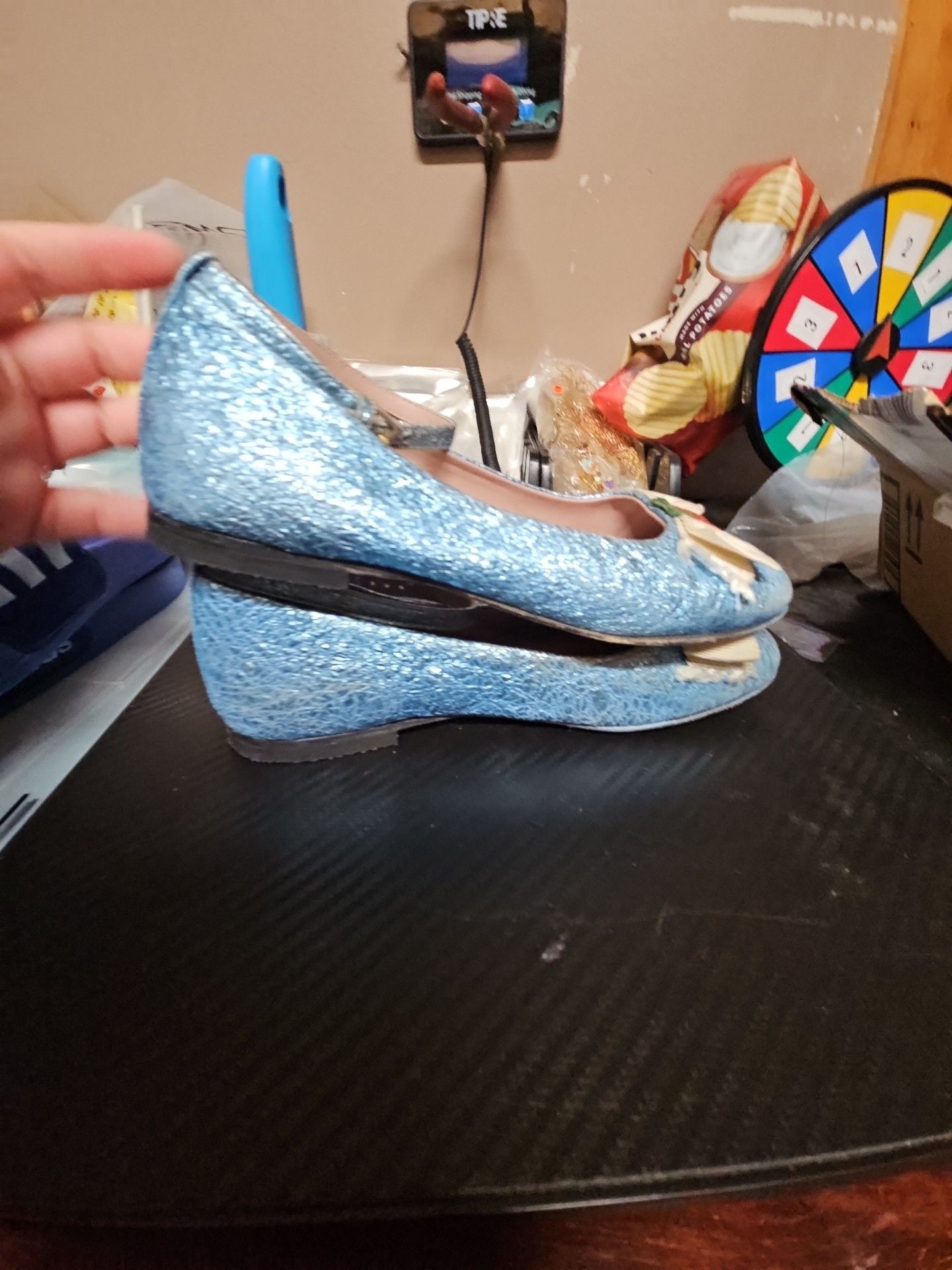 Gucci Kids Glitter Mary Jane Shoes Size 30 7