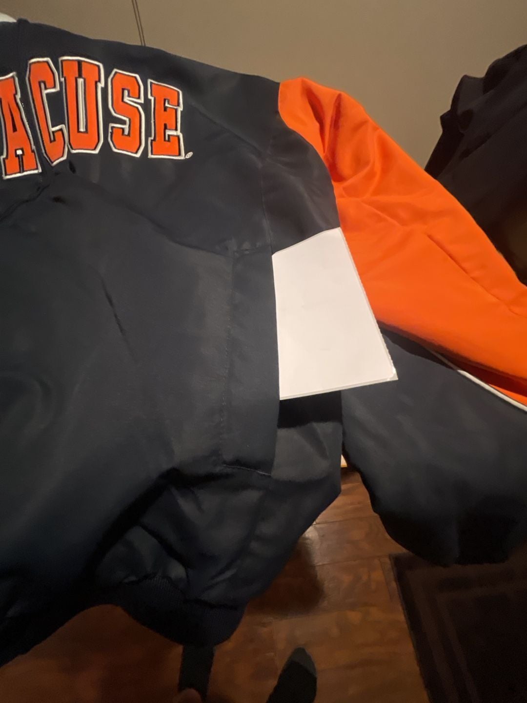 Colosseum Syracuse Jacket Size XL Blue Orange Full Zip 9