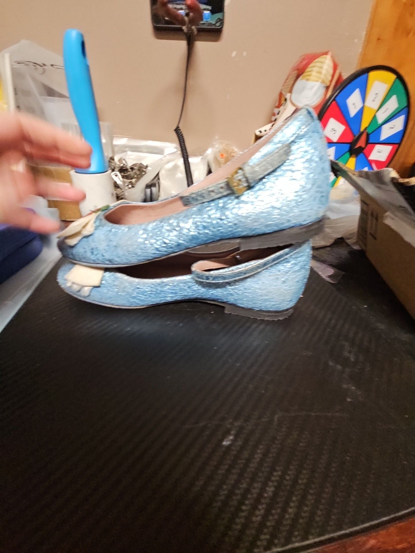 Gucci Kids Glitter Mary Jane Shoes Size 30 9