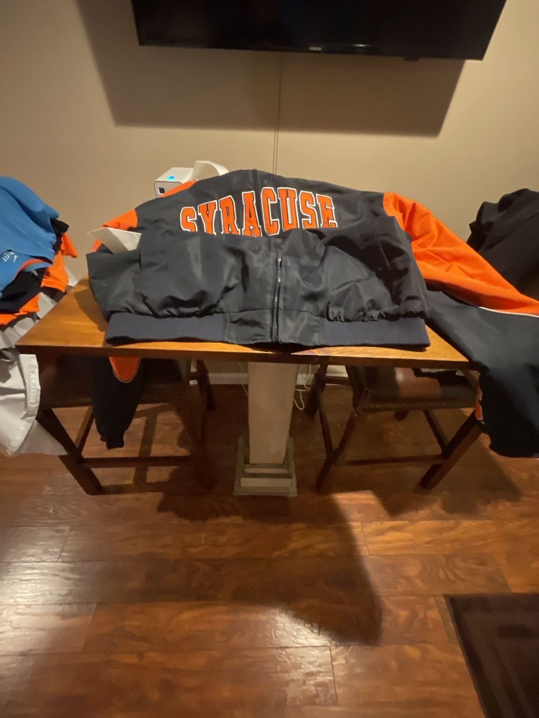 Colosseum Syracuse Jacket Size XL Blue Orange Full Zip 11