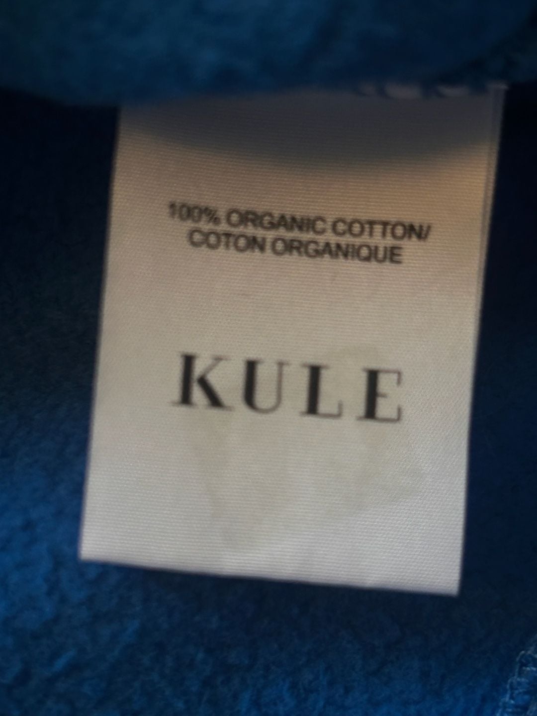 KULE Orange Graphic Sweatshirt Size XS Blue Pullover 10
