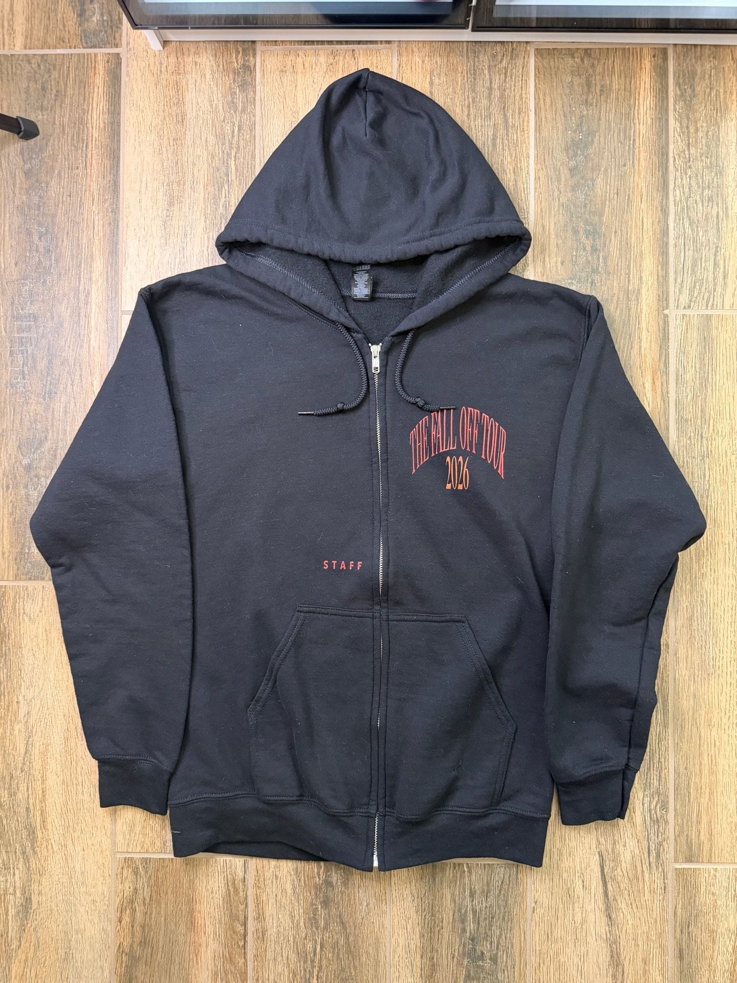 J Cole The Fall Off Tour 2026 Staff Zip Up Hoodie Size S 2
