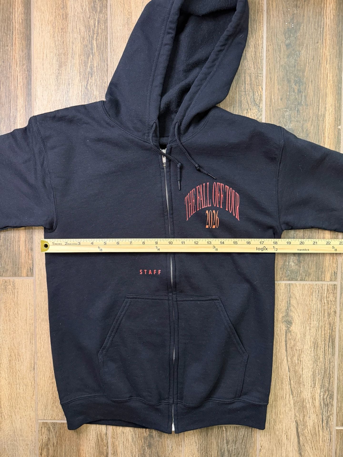 J Cole The Fall Off Tour 2026 Staff Zip Up Hoodie Size S 5