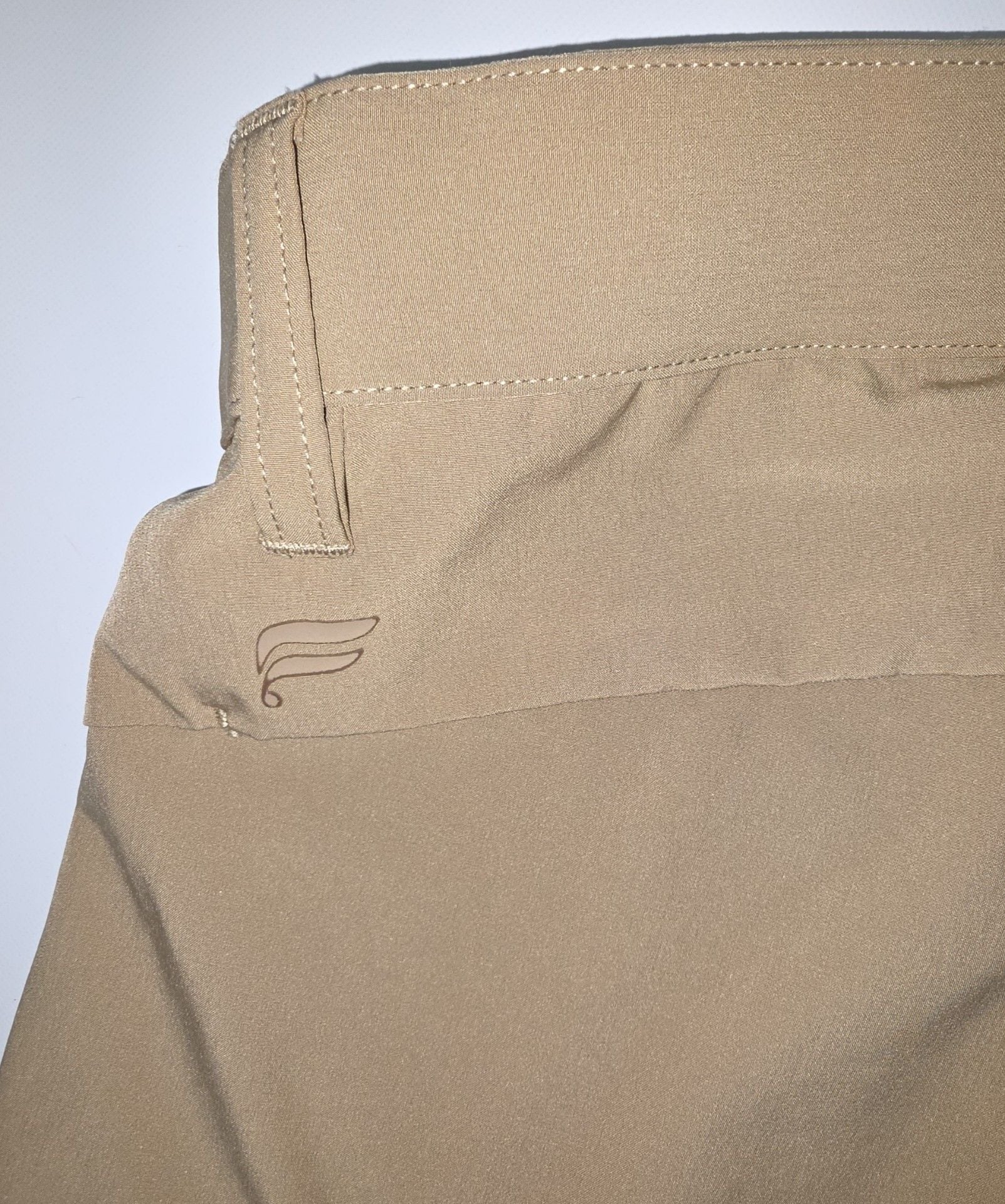 Fabletics Men's Performance Trousers Tan Khaki 34x34 Stretch Golf Travel Pants 7