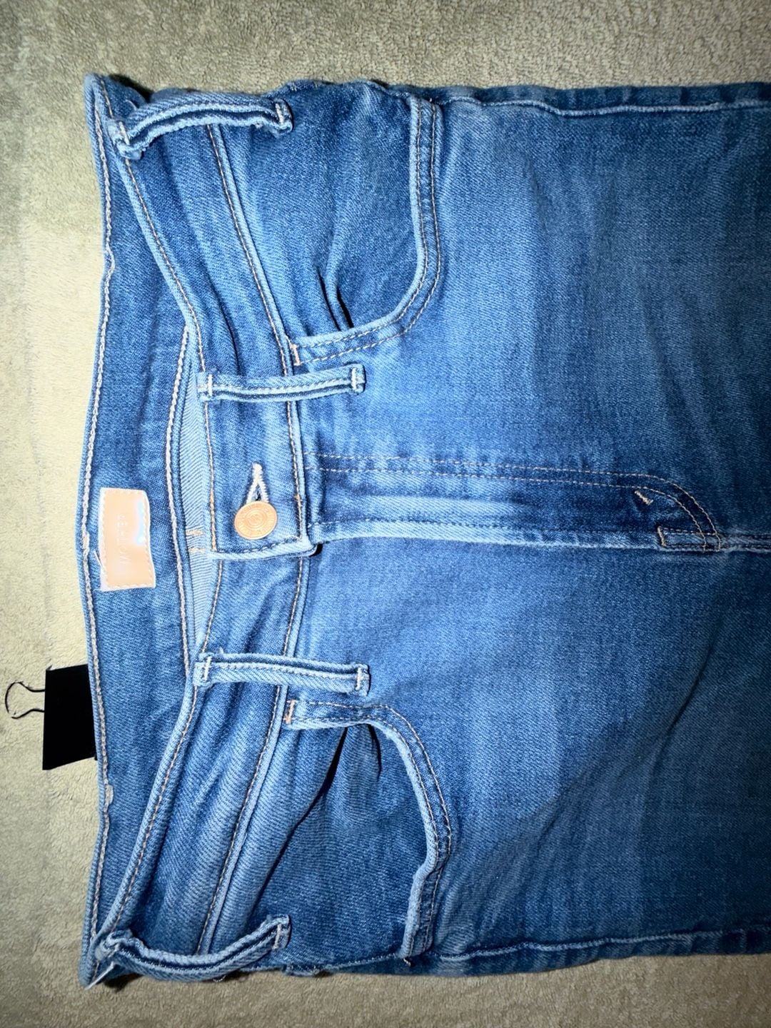 MOTHER The Insider Crop Step Fray Jeans 27 Blue Denim 3