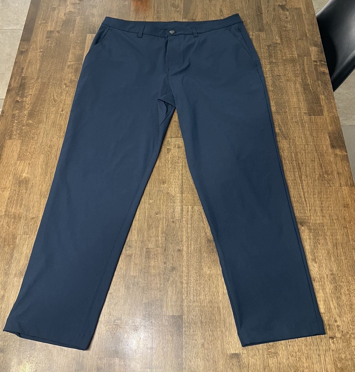 Lululemon ABC Pants Size 35 Blue Performance Casual Trousers NWOT 6