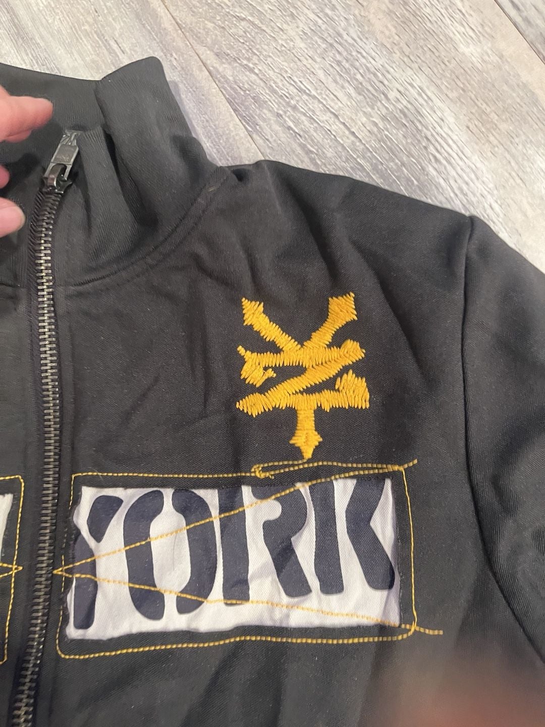 Y2K Zoo York Unbreakable Full Zip Track Jacket Size S Black 4