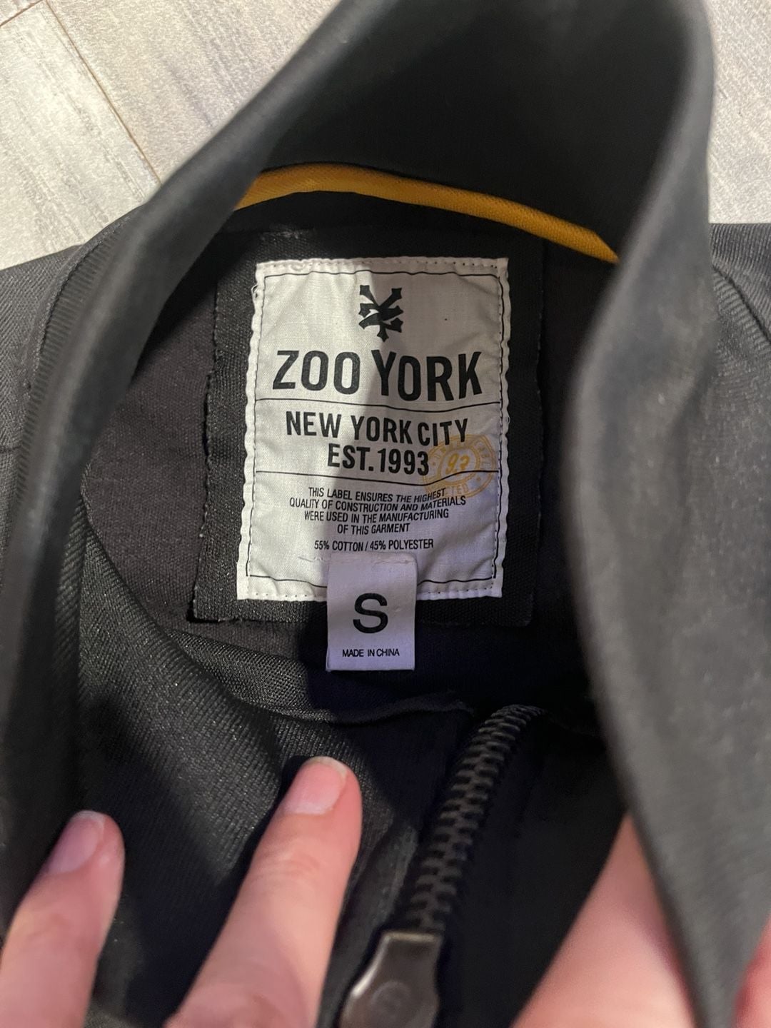 Y2K Zoo York Unbreakable Full Zip Track Jacket Size S Black 5
