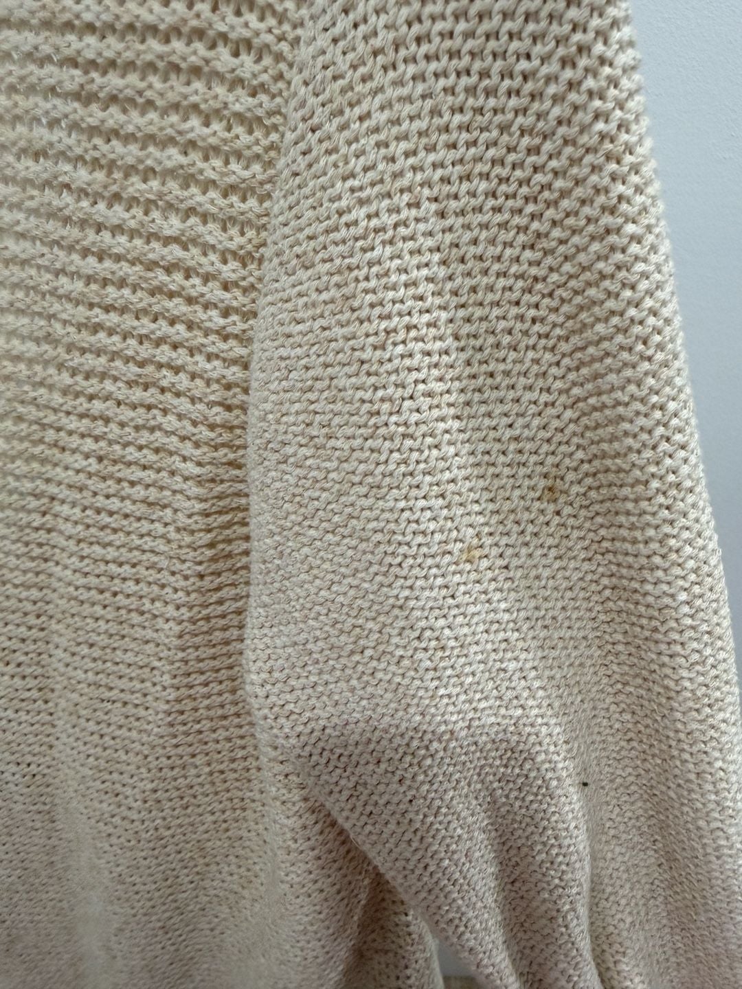 Coldwater Creek Cardigan Size XL 16 Beige Open Knit Sweater 4