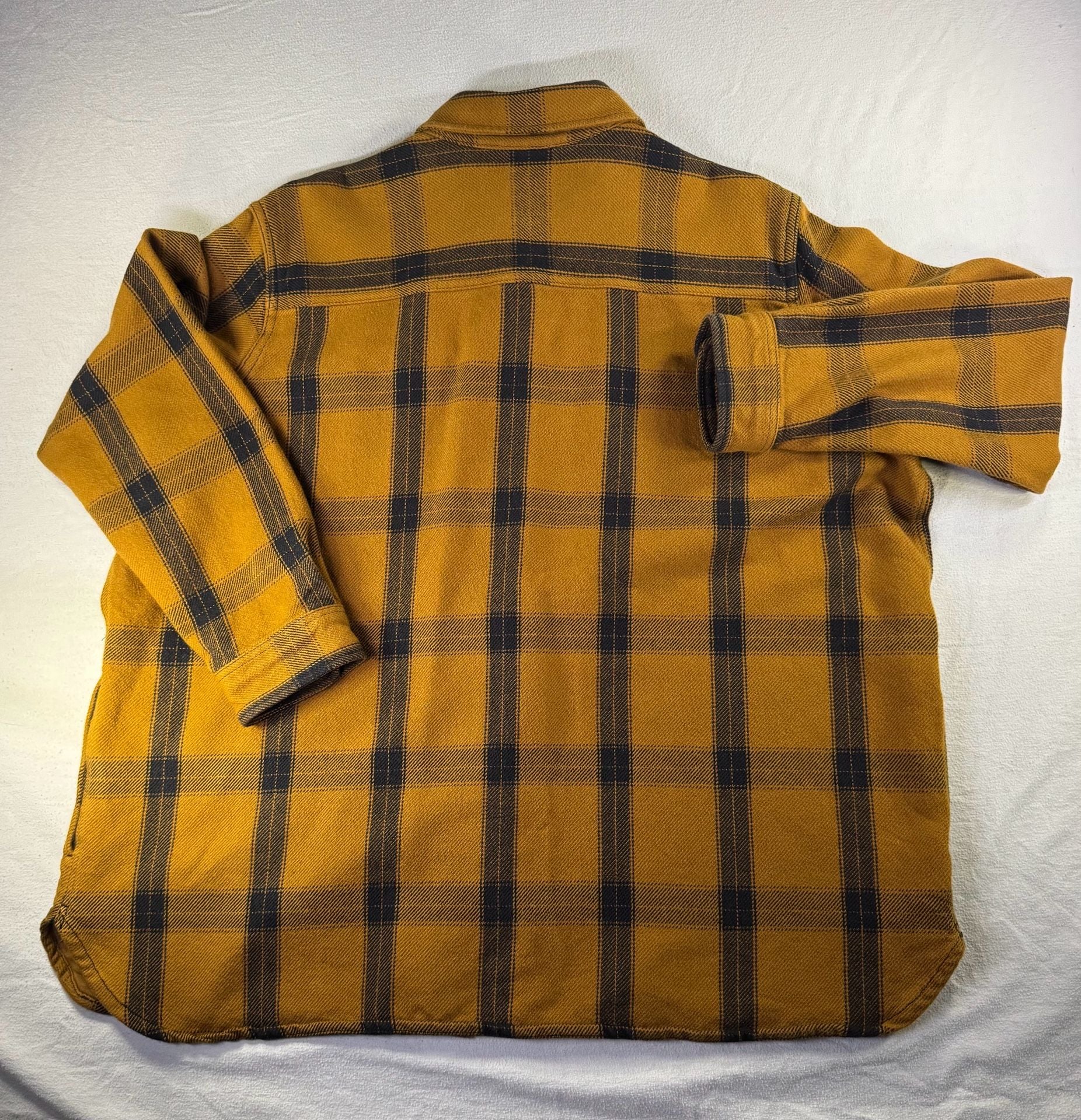 Carhartt Plaid Flannel Shirt Size XXL Loose Fit Brown 11