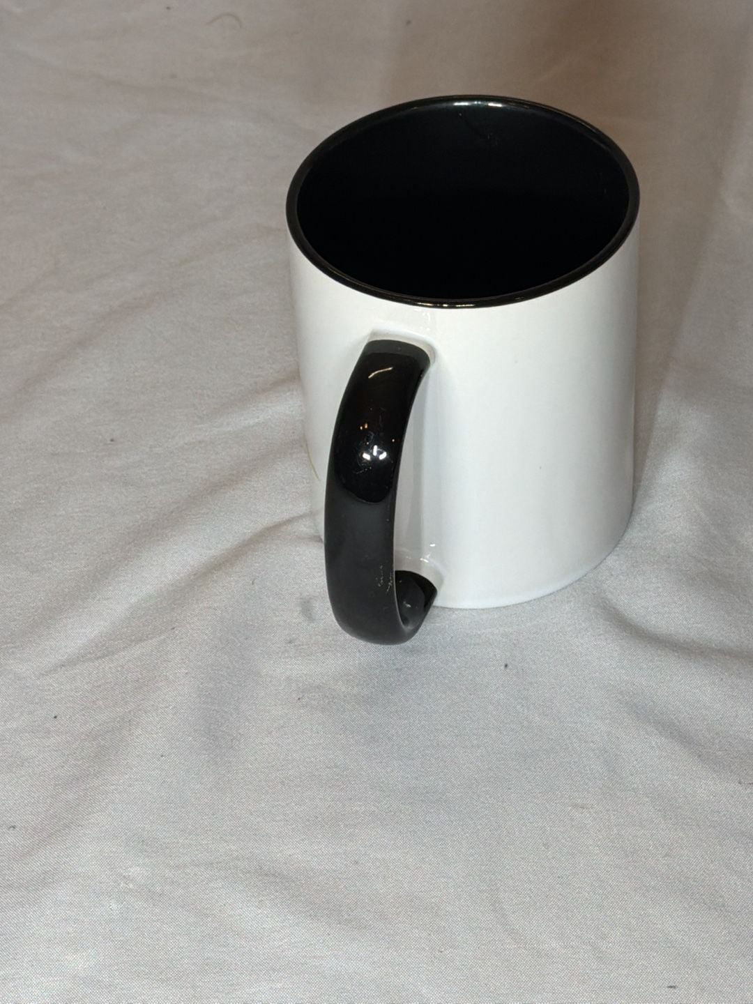 Unbranded Cute Bunny Rabbit Illustration Coffee Mug Black Interior 2