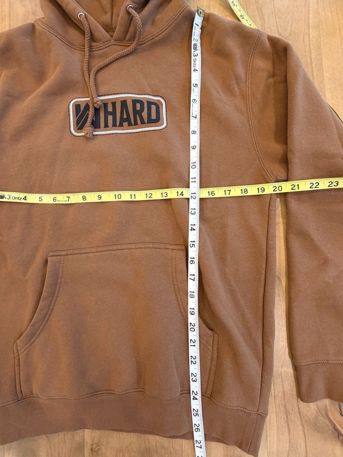 WHARD Brown Graphic Hoodie Sweatshirt 3