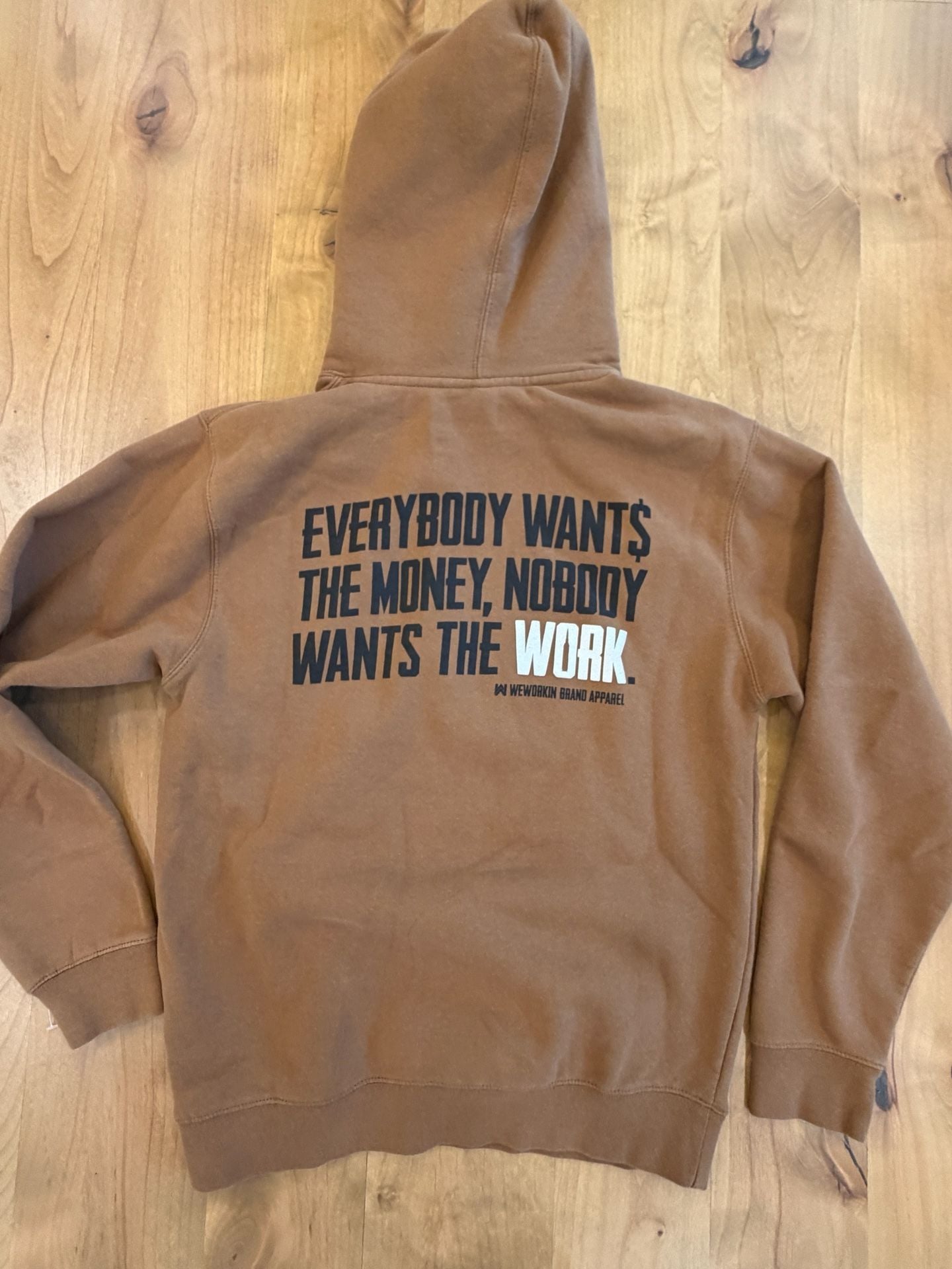 WHARD Brown Graphic Hoodie Sweatshirt 5