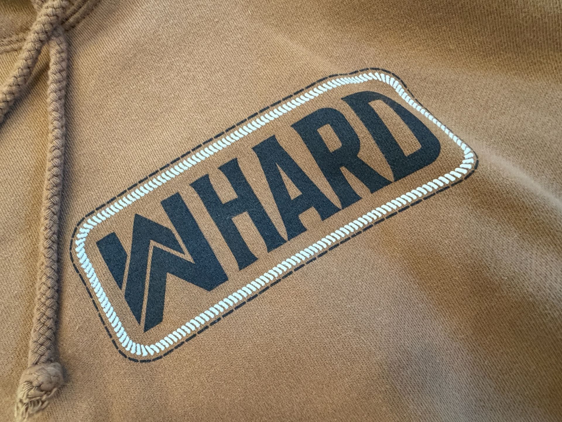 WHARD Brown Graphic Hoodie Sweatshirt 6