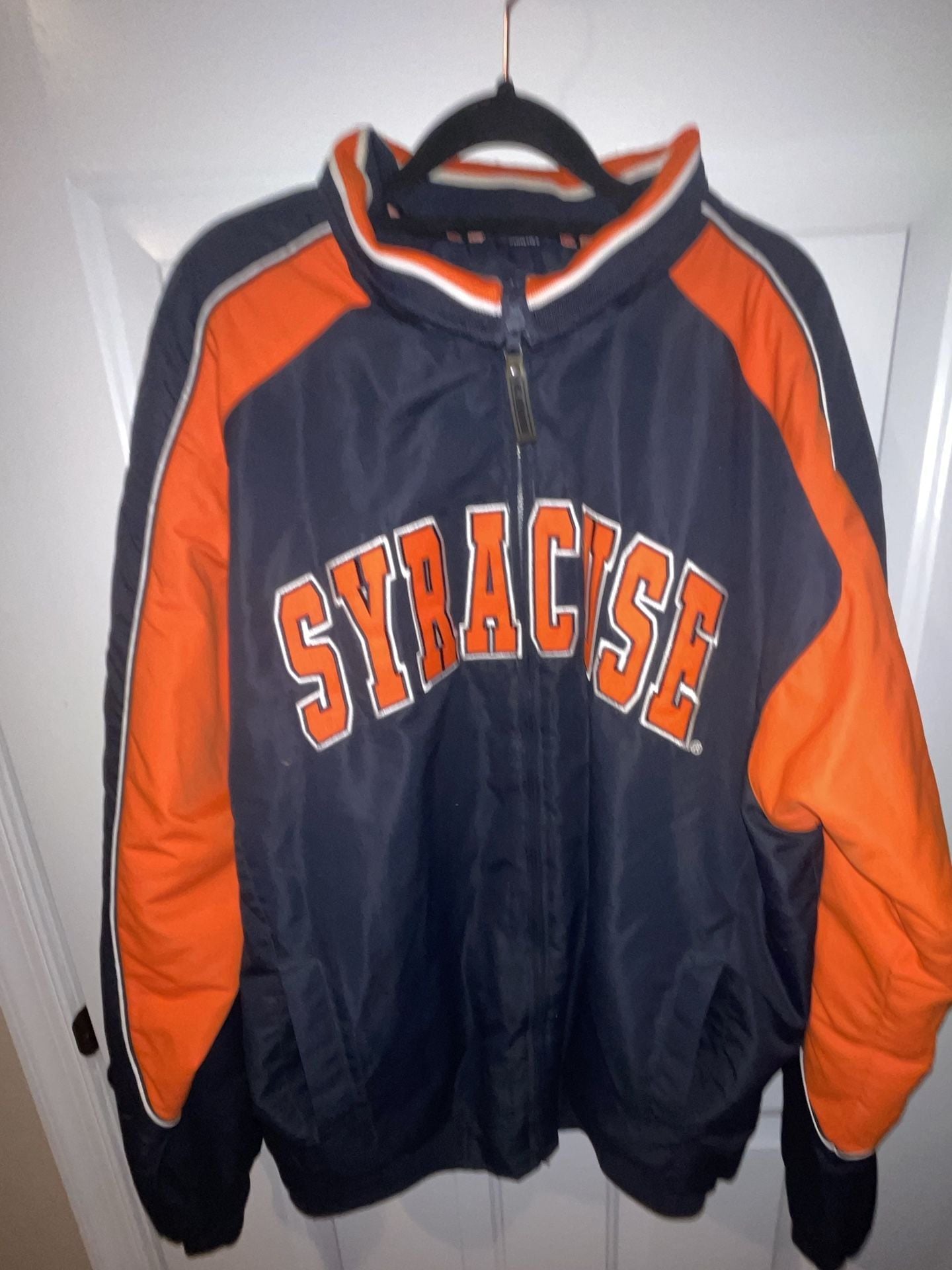 Colosseum Syracuse Jacket Size XL Blue Orange Full Zip 2