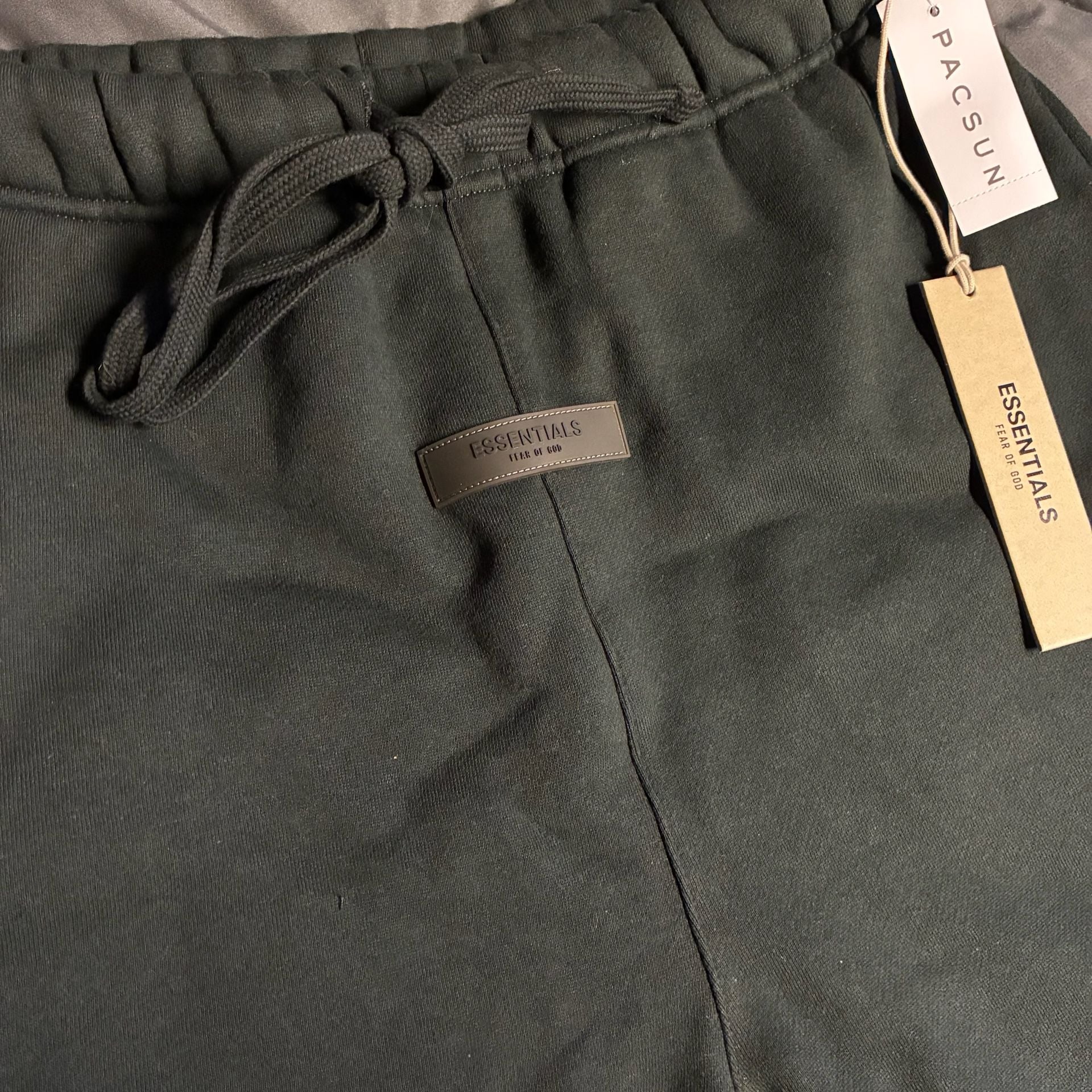Essentials Fear of God Fleece Shorts SML Size Black Pacsun 4