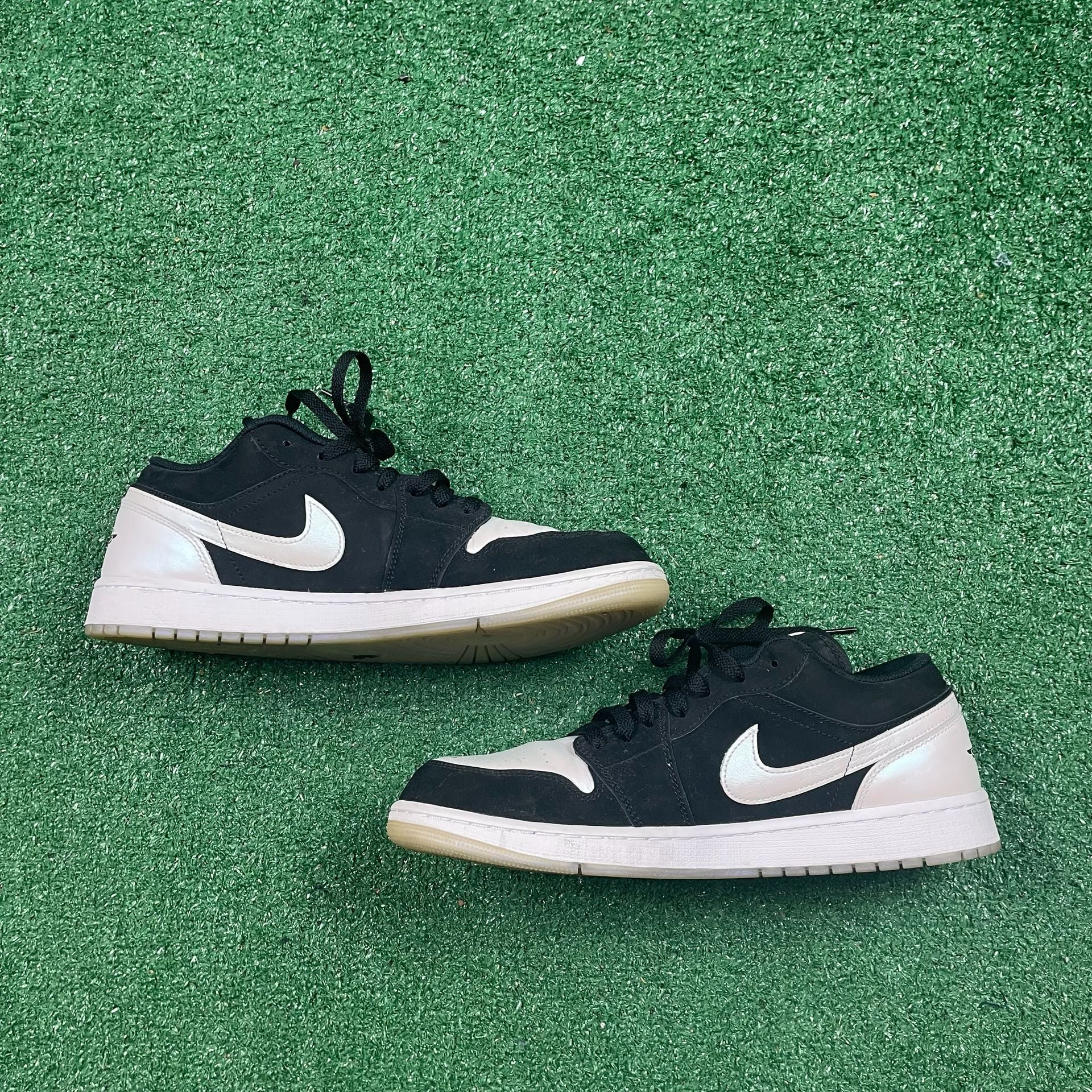 Nike Air Jordan 1 Low SE Diamond Size 12 Black White 3